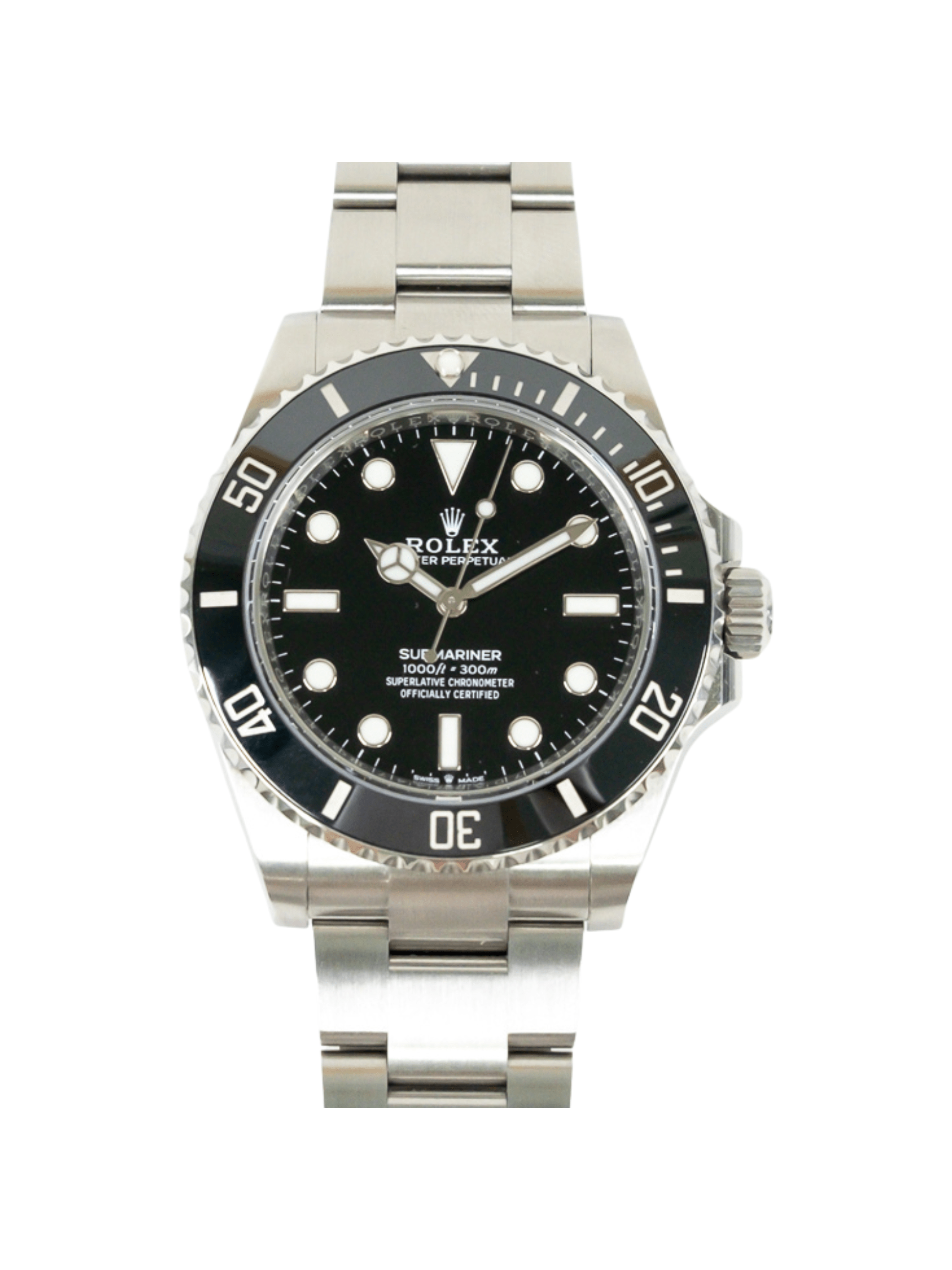 Rolex Submariner (No Date) 41mm Steel Black Dial 124060 Bracelet