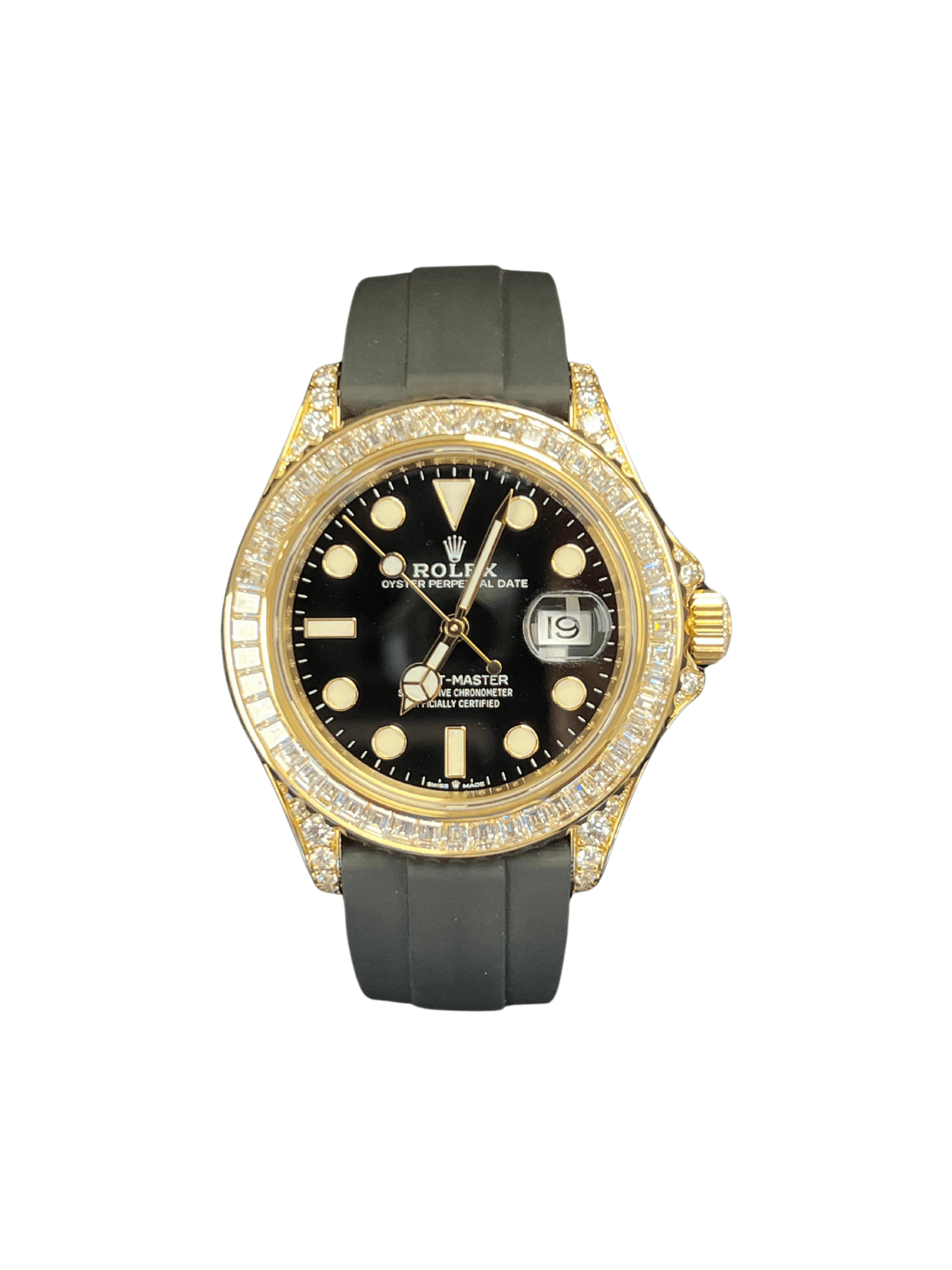 2024 Rolex Yacht-Master 42mm Factory Set Diamonds Yellow Gold Oysterflex
