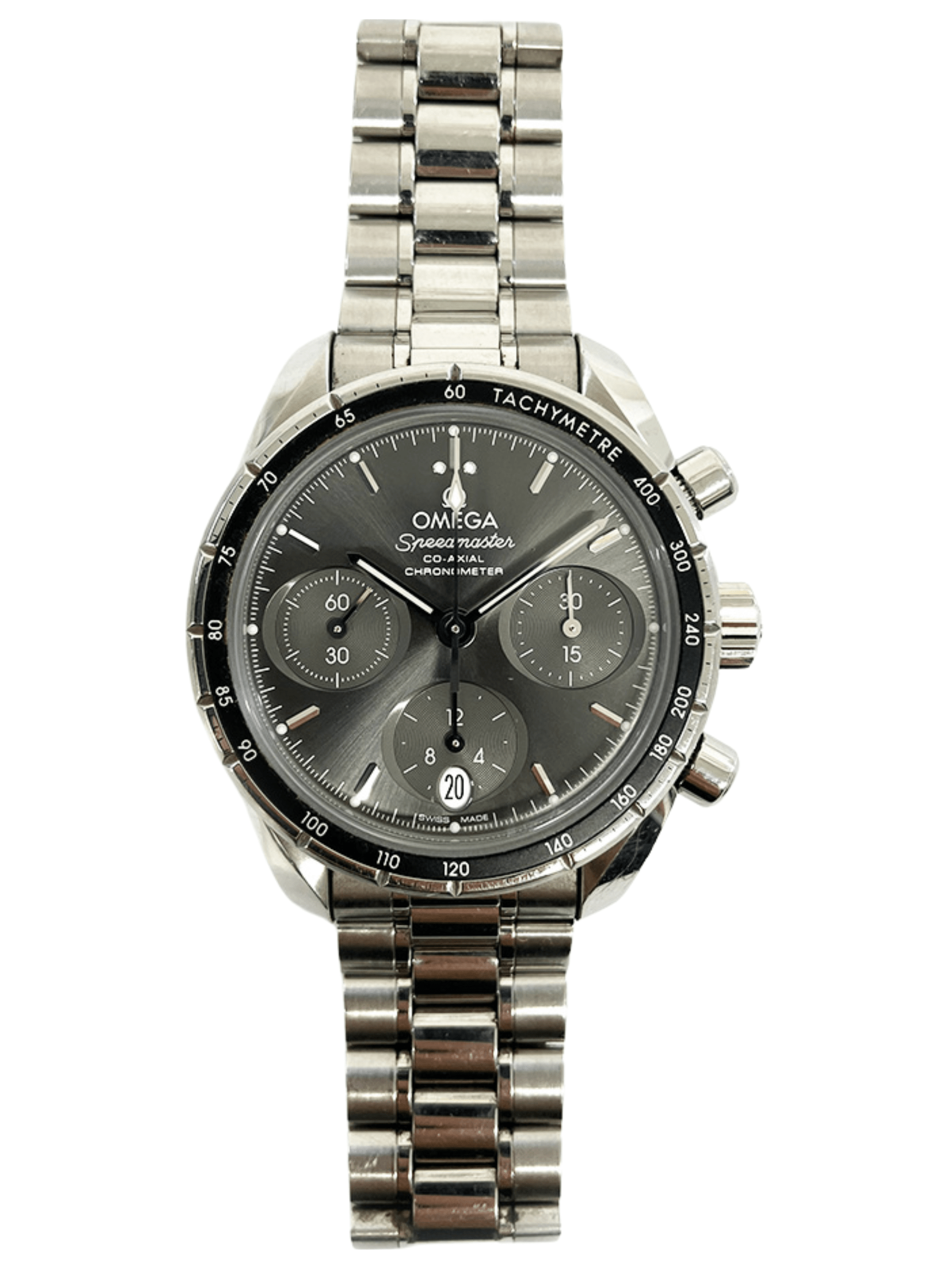 Omega Speedmaster Date Steel Grey Dial 324.30.38.50.06.001 Bracelet