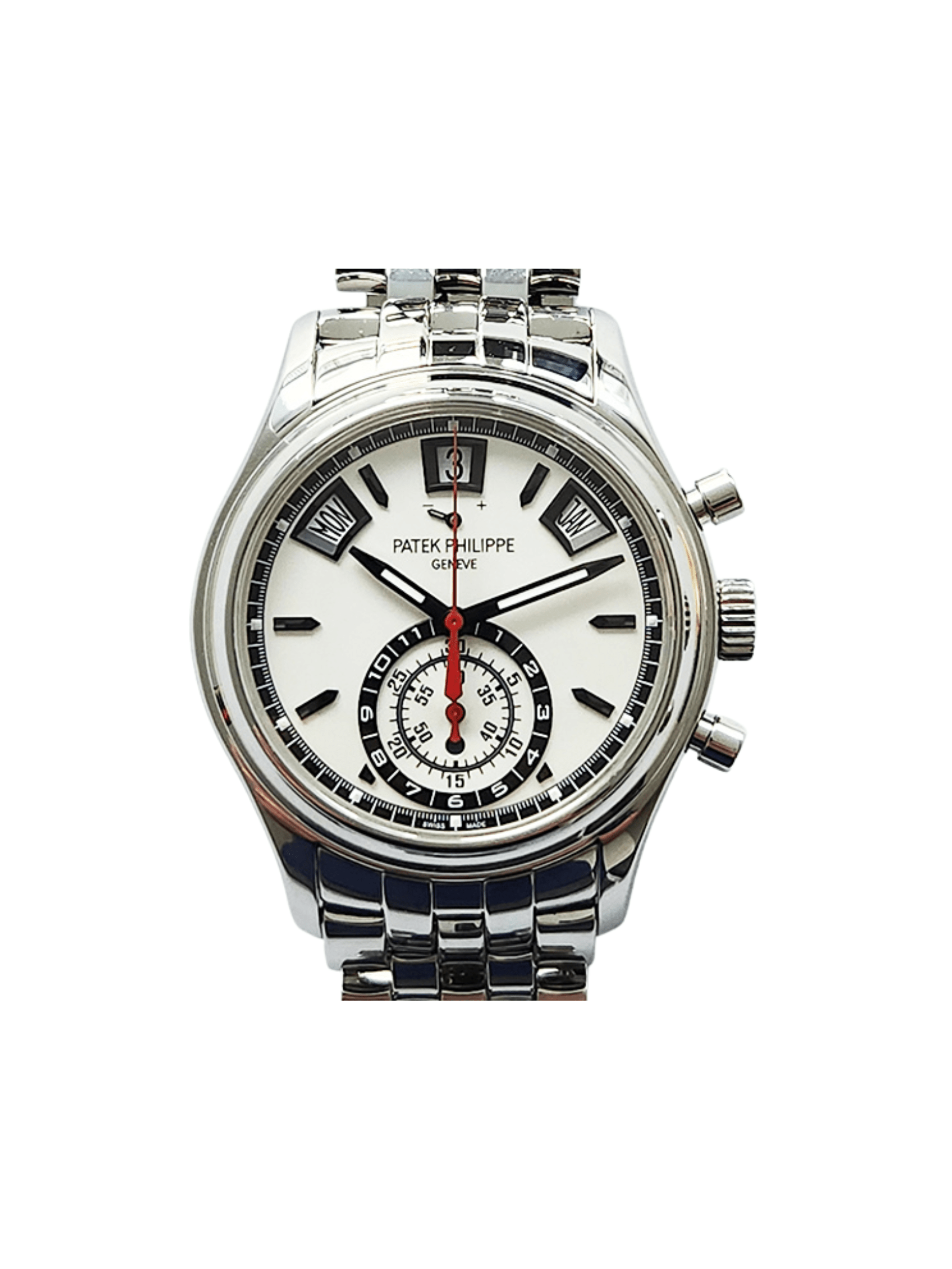 Patek Philippe Annual Calendar Chronograph Stainless Steel White Dial 5960/1A-001