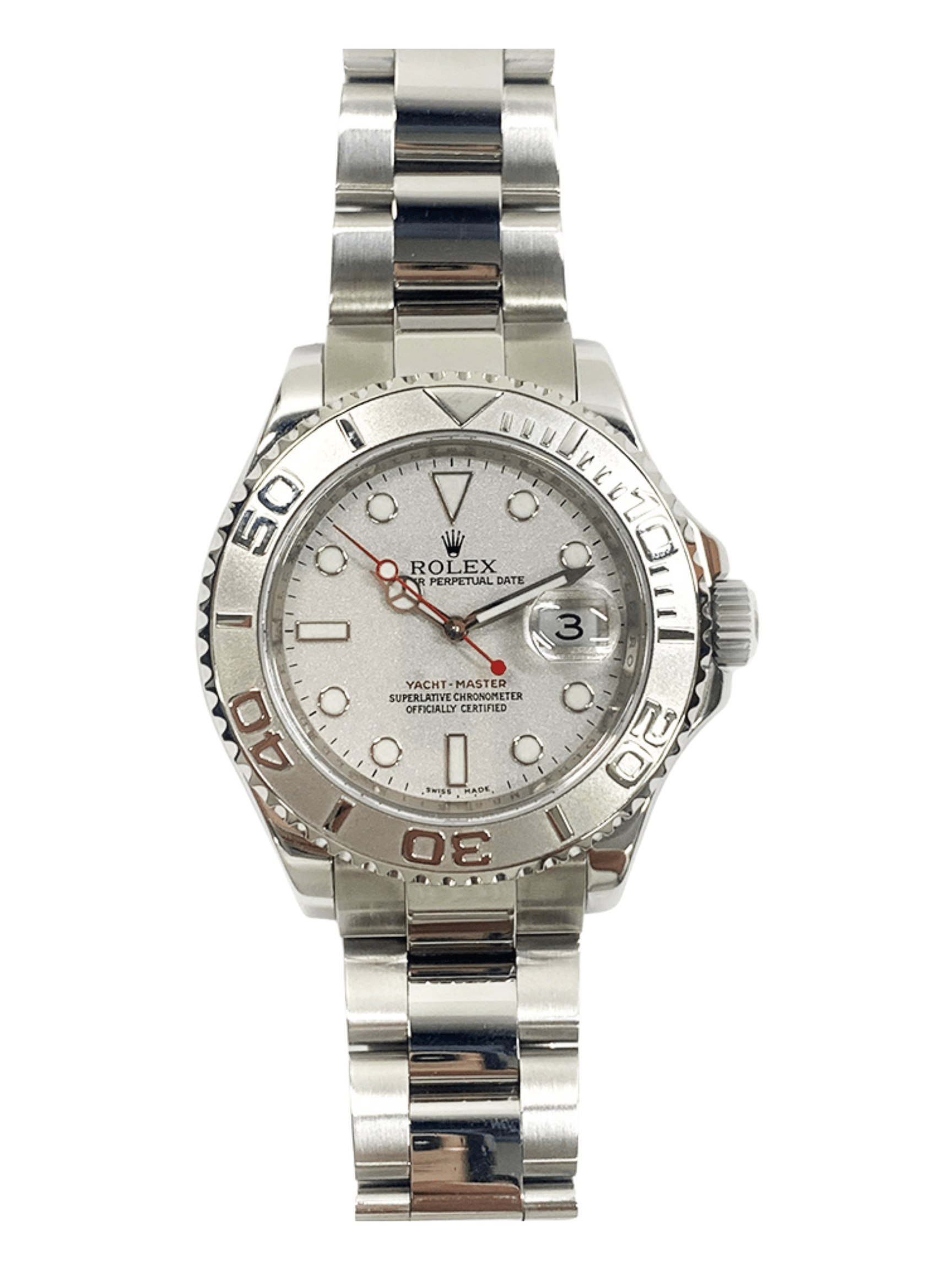 Rolex Yacht-Master Stainless Steel Platinum Dial 16622 Bracelet