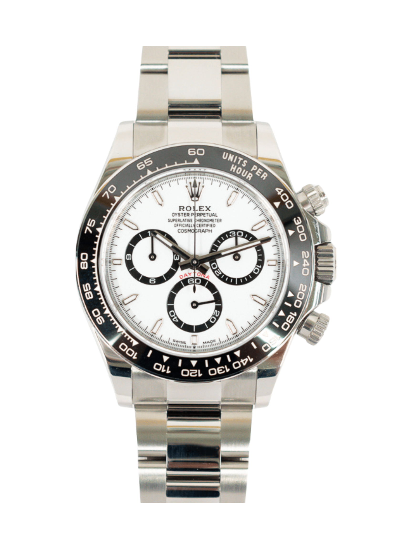 Rolex Daytona Stainless Steel White Dial 126500LN Bracelet