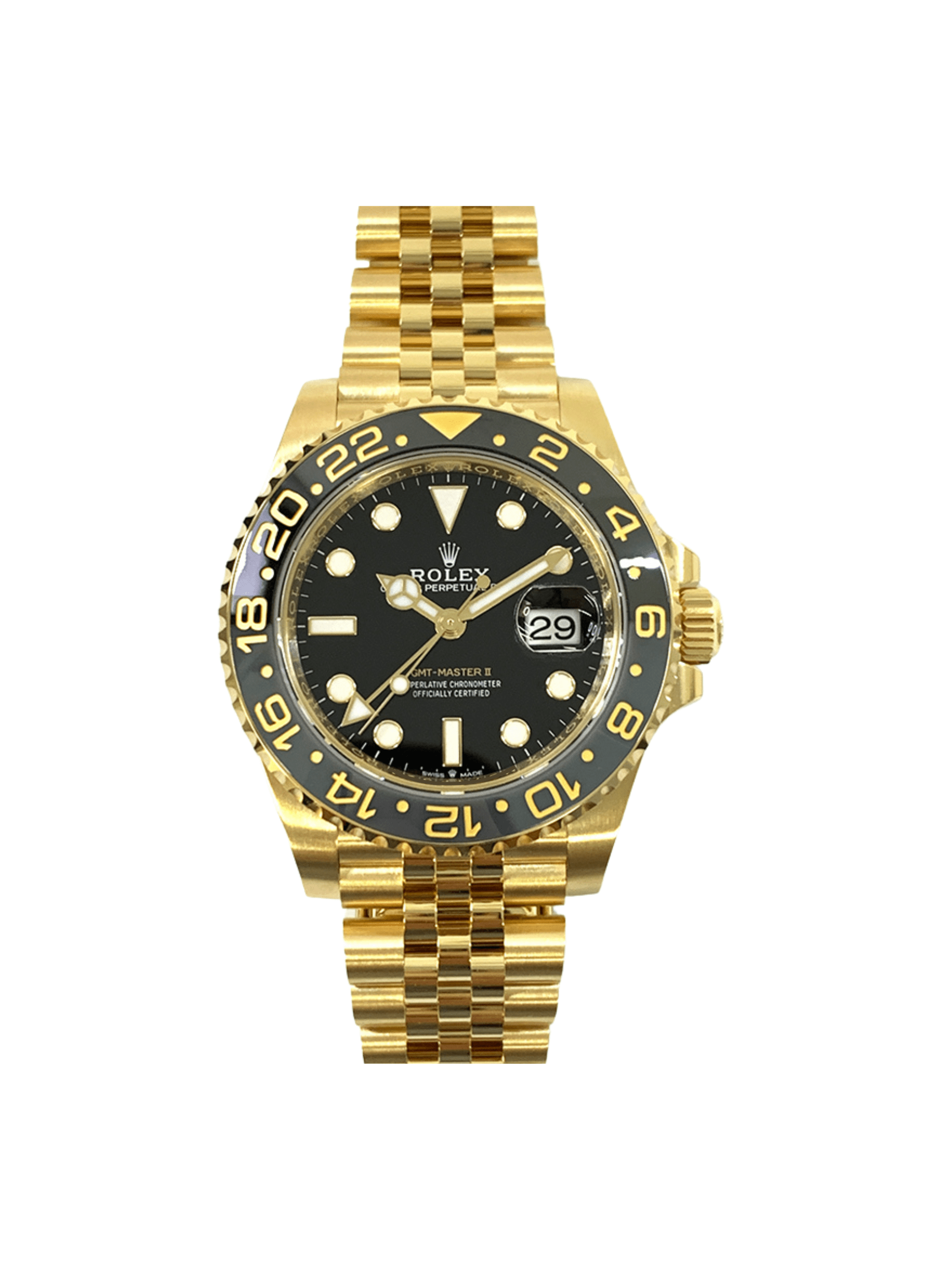 Rolex GMT-Master II Yellow Gold Black Dial 126718GRNR