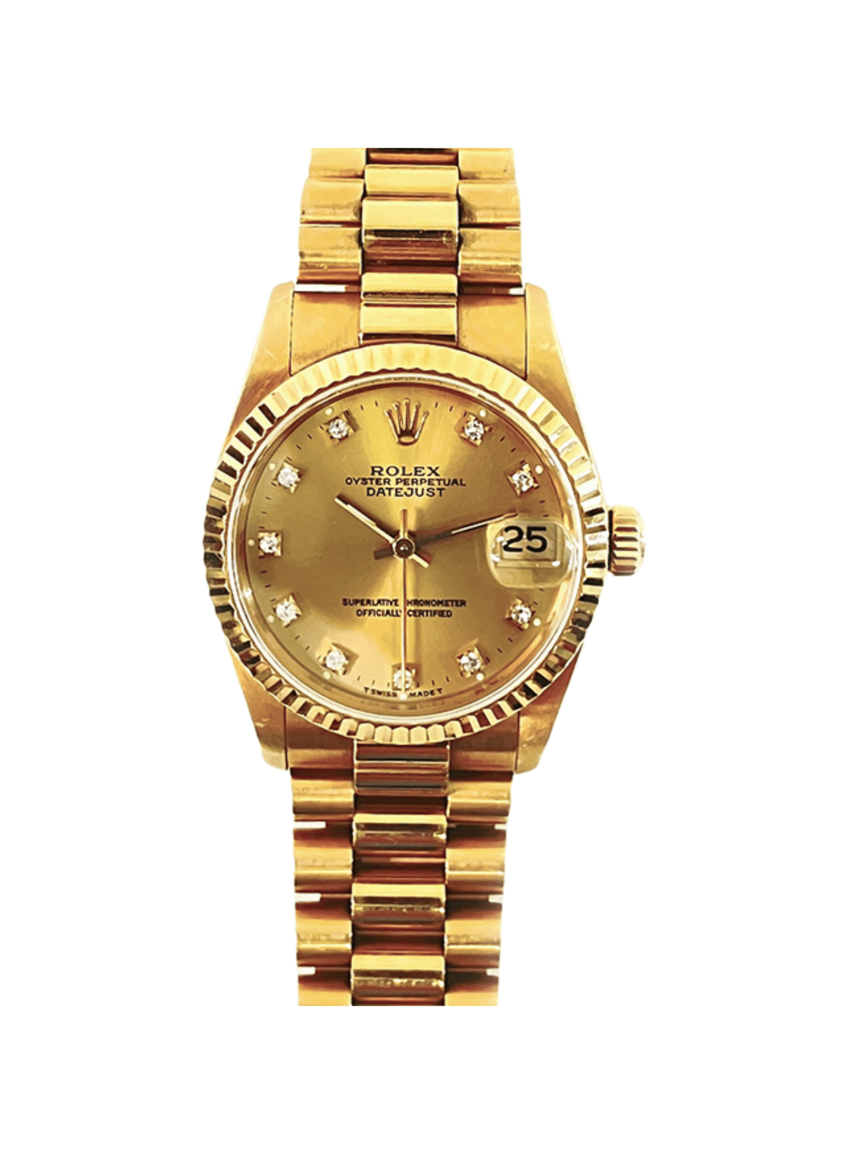 Rolex Datejust Yellow Gold President 68278