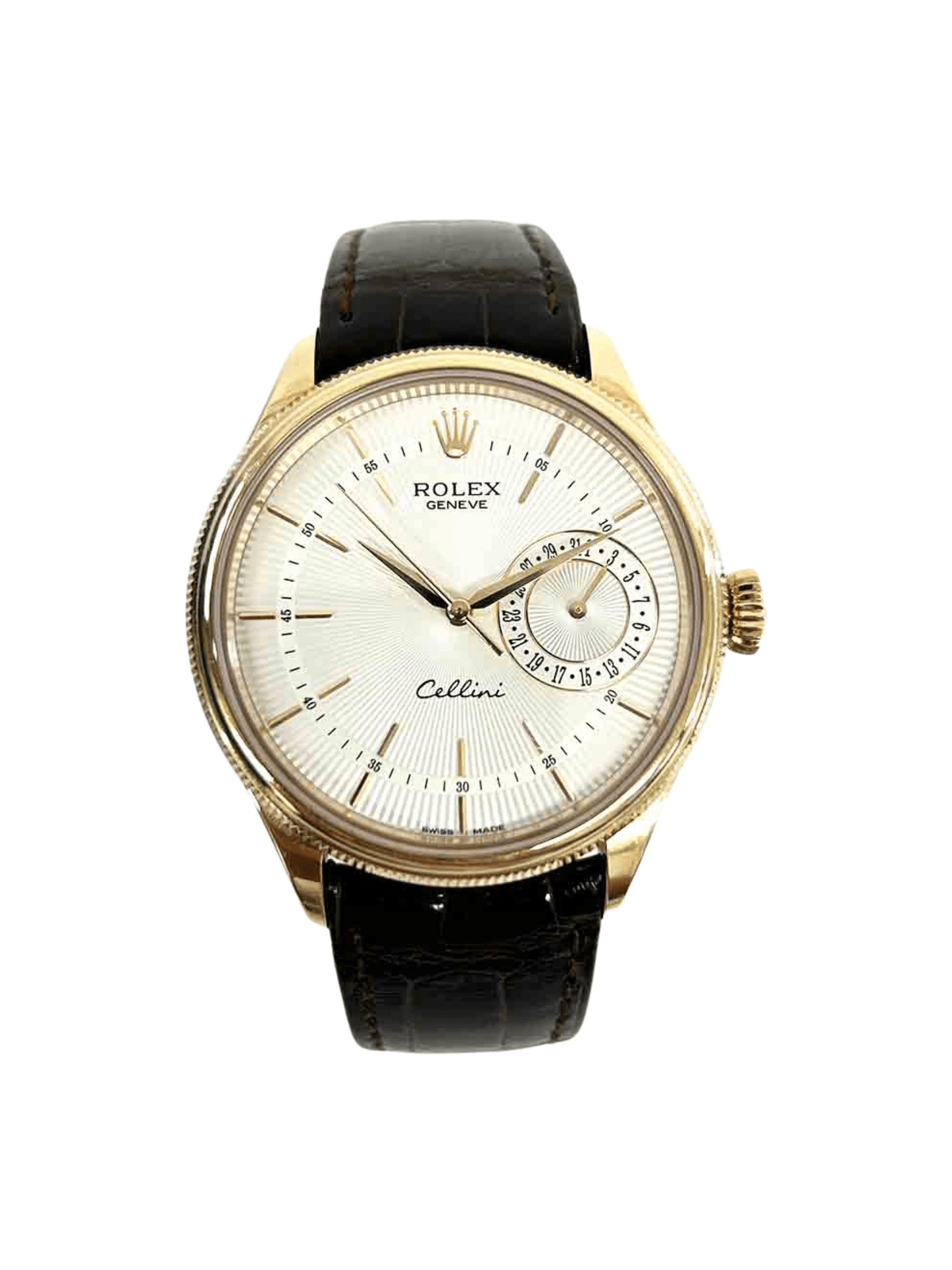Rolex Cellini Date Rose Gold Silver Dial 50515