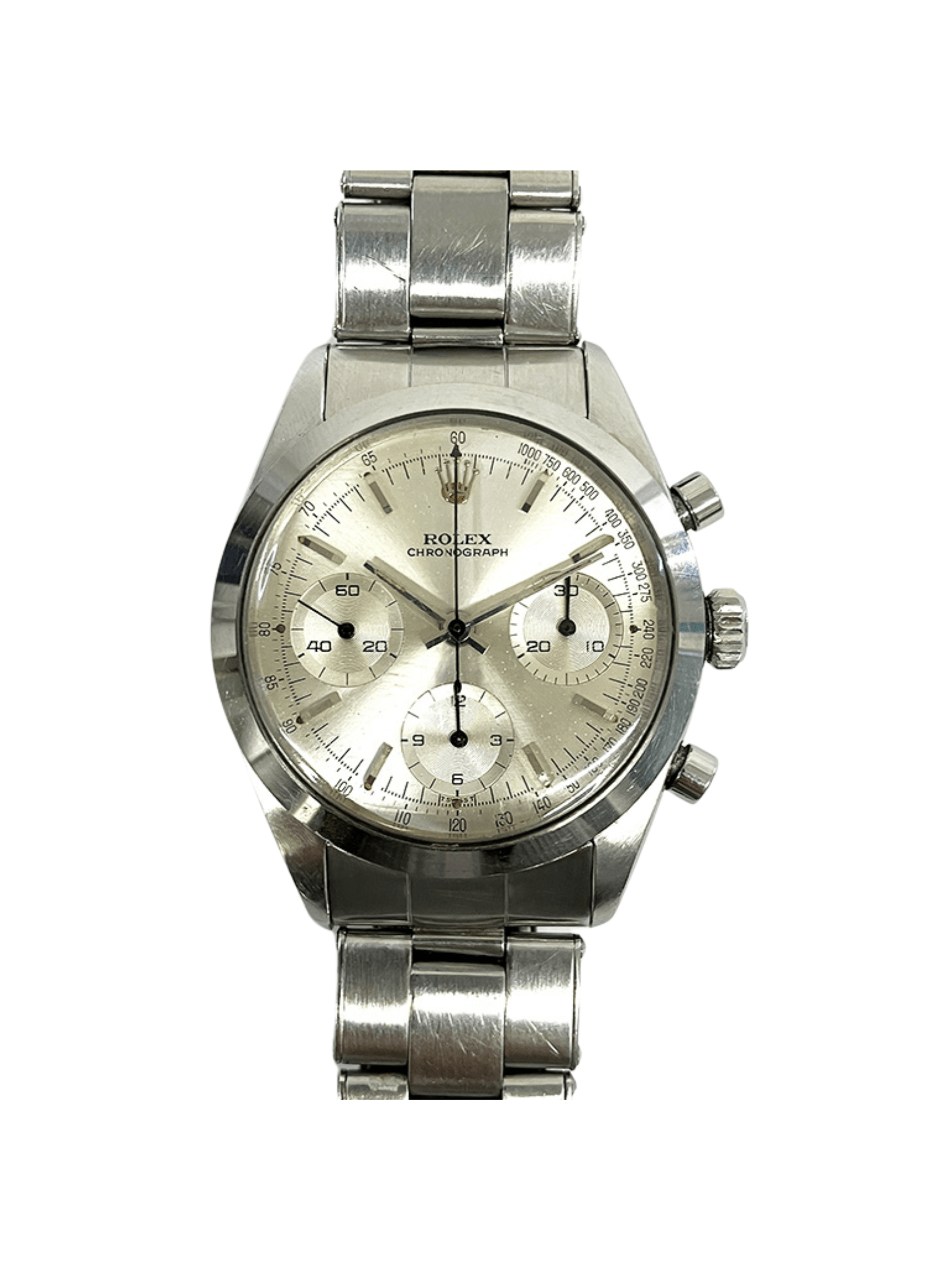 Rolex Chronograph Stainless Steel Silver Dial 6238