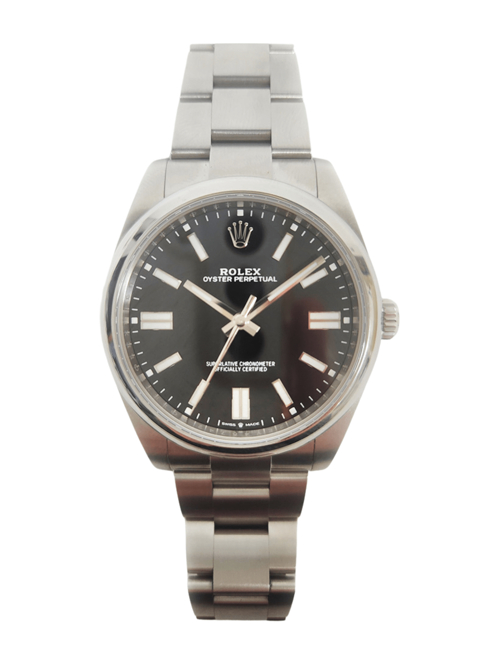 Rolex Oyster Perpetual 41 Stainless Steel Black Dial 124300 Bracelet