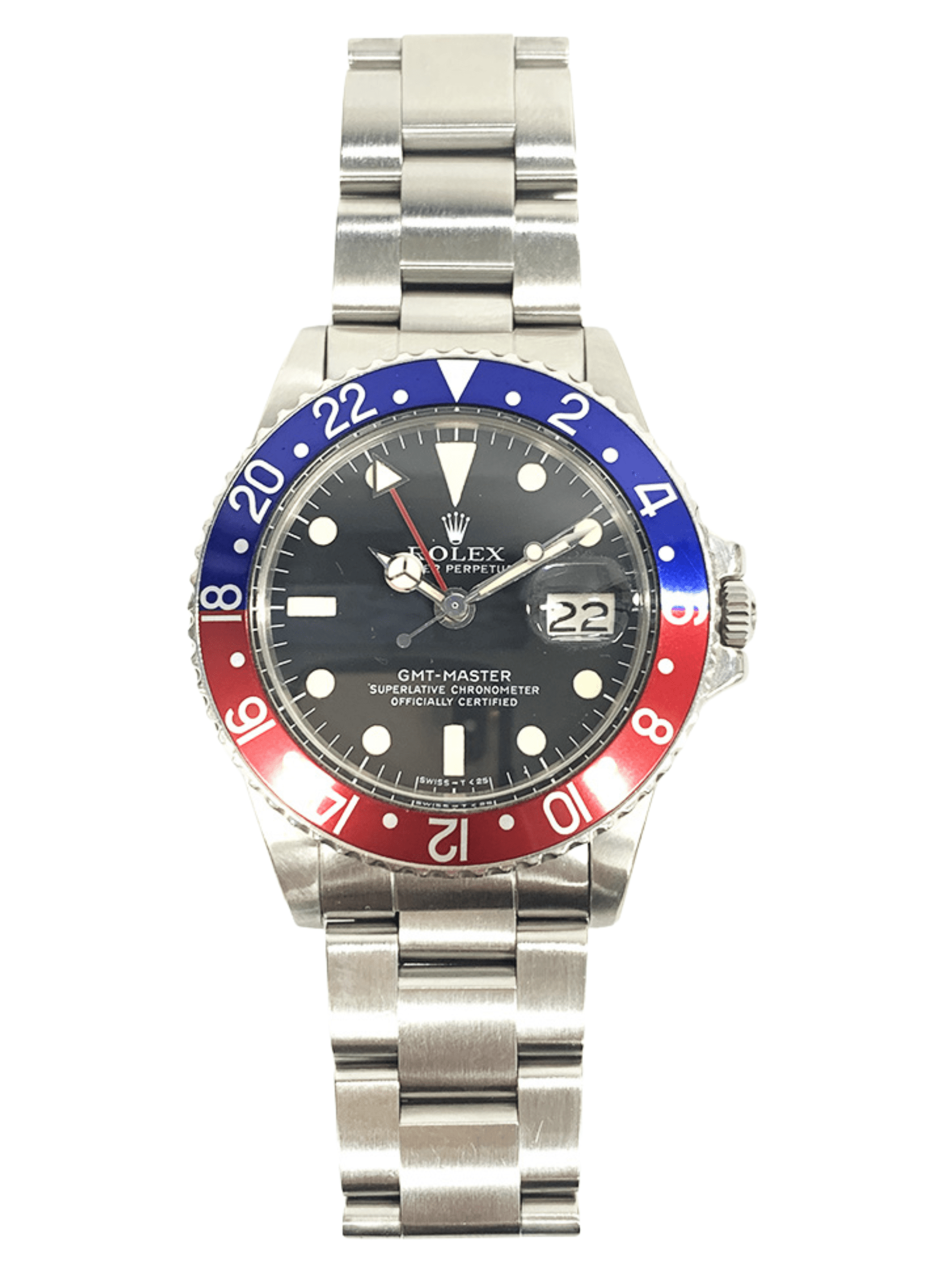 Rolex GMT-Master Stainless Steel Pepsi Dial 1675 Bracelet