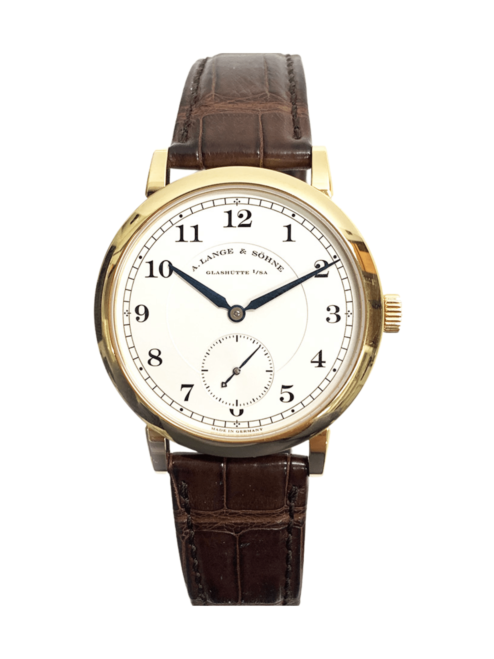 A. Lange & Söhne 1815 Brown Crocodile Silver Arabic Dial 233.032 Bracelet