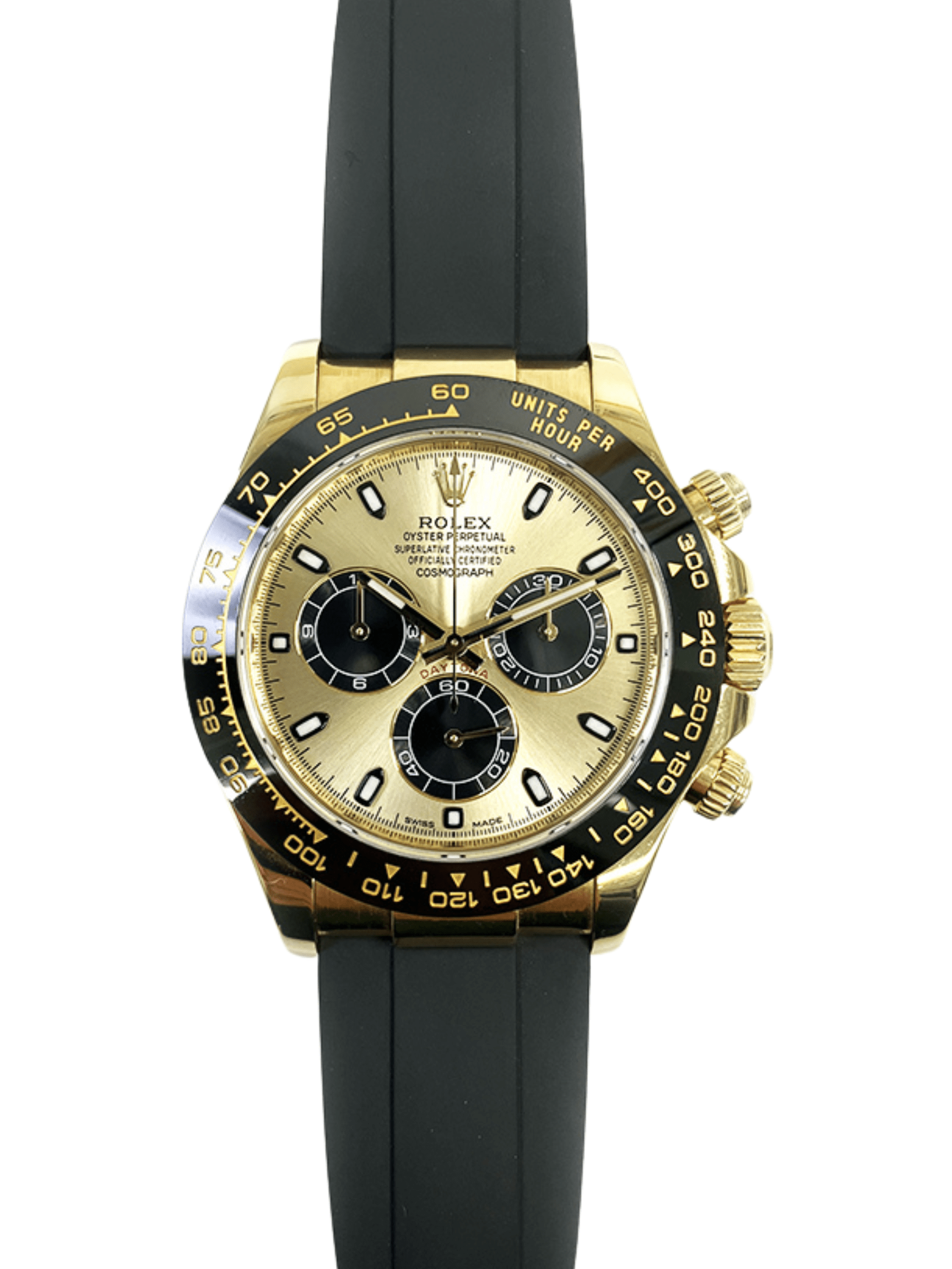Rolex Daytona Yellow Gold Champagne Dial 116518LN Bracelet