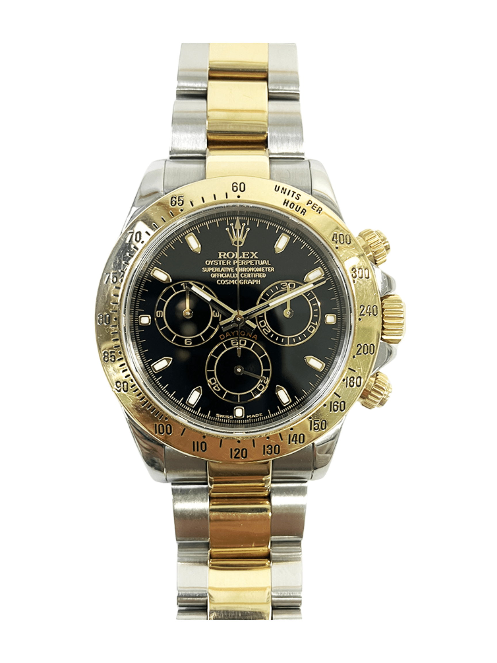 Rolex Daytona Yellow Gold Black Dial 116523 Bracelet