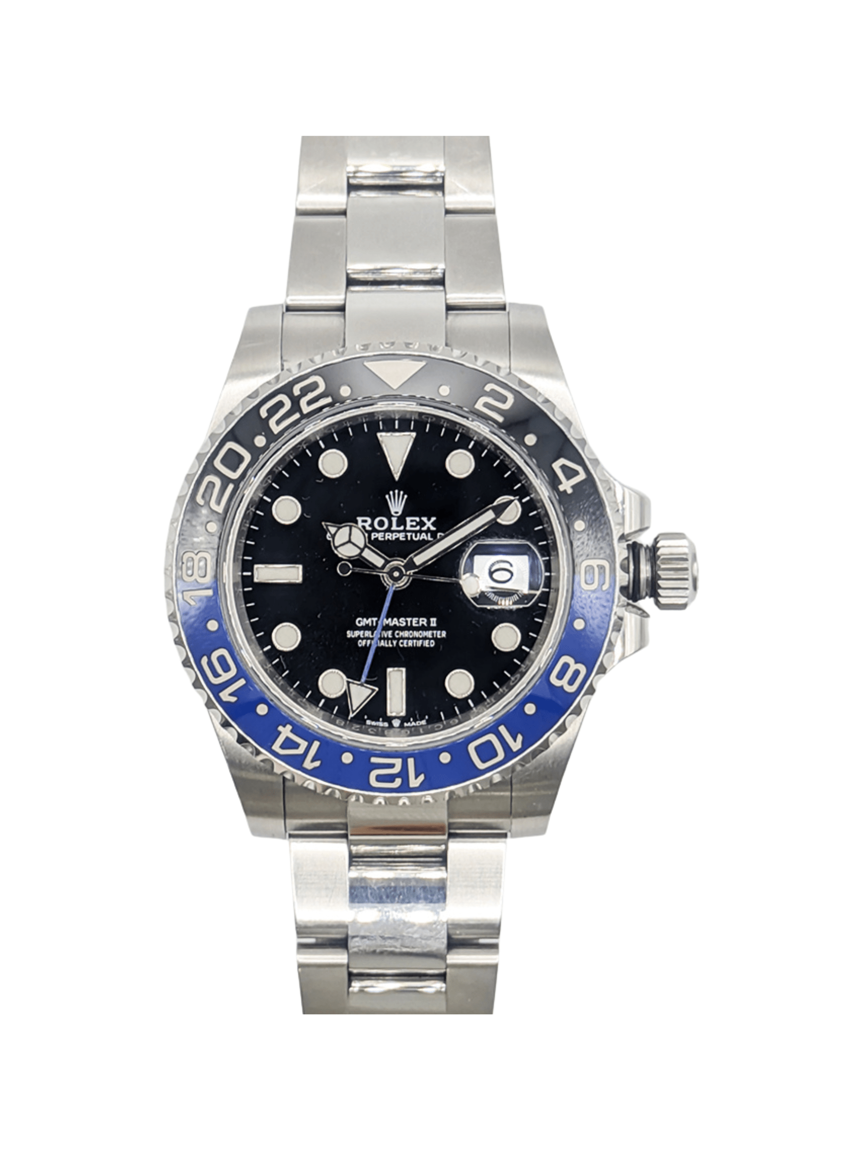 Rolex GMT-Master II Steel Batman Dial 126710BLNR Bracelet