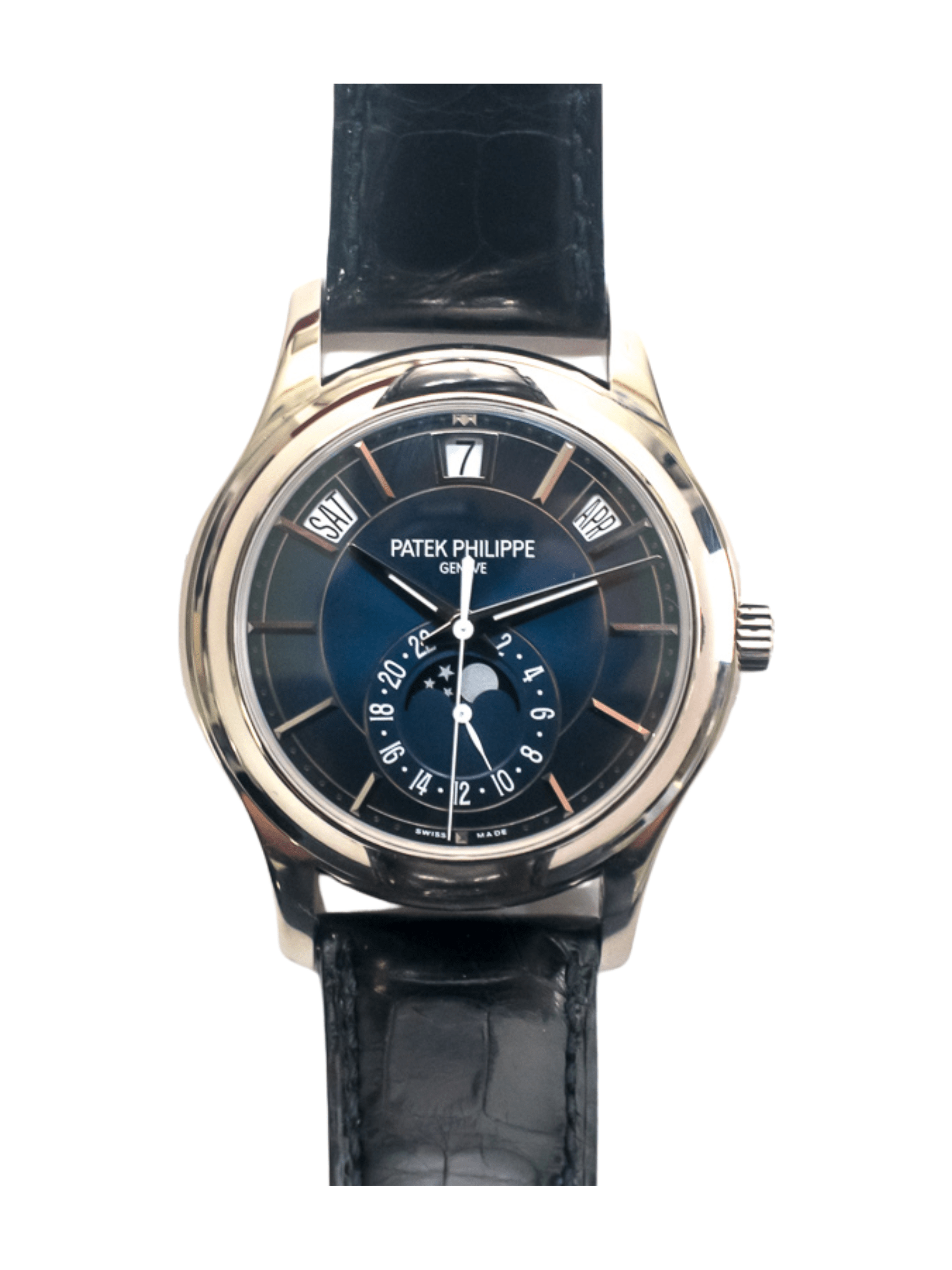 Patek Philippe Annual Calendar Steel Blue Dial 5205G-013 Bracelet