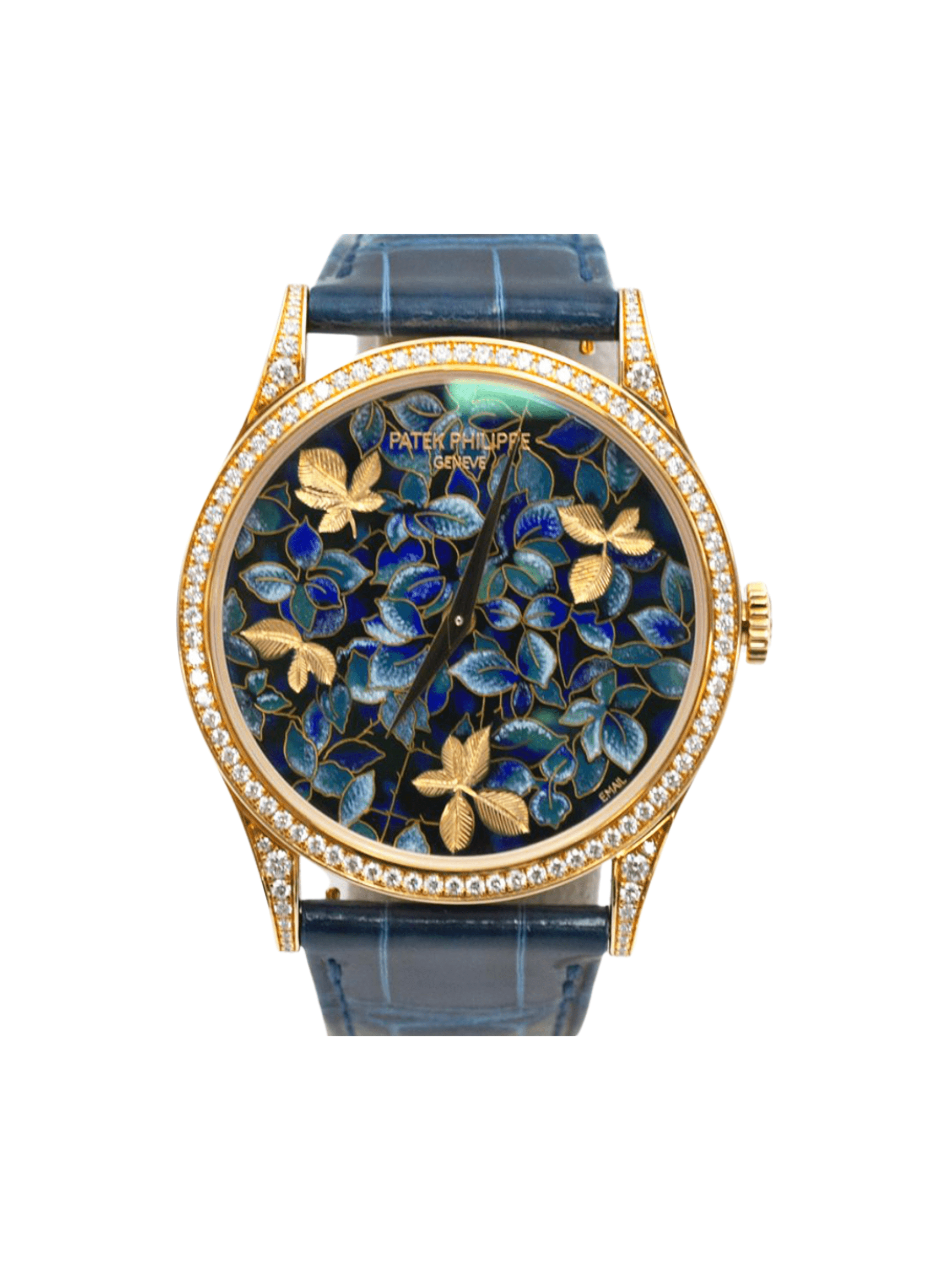 Patek Philippe Calatrava Rose Gold Enamel Dial 5077/100R-032 Bracelet