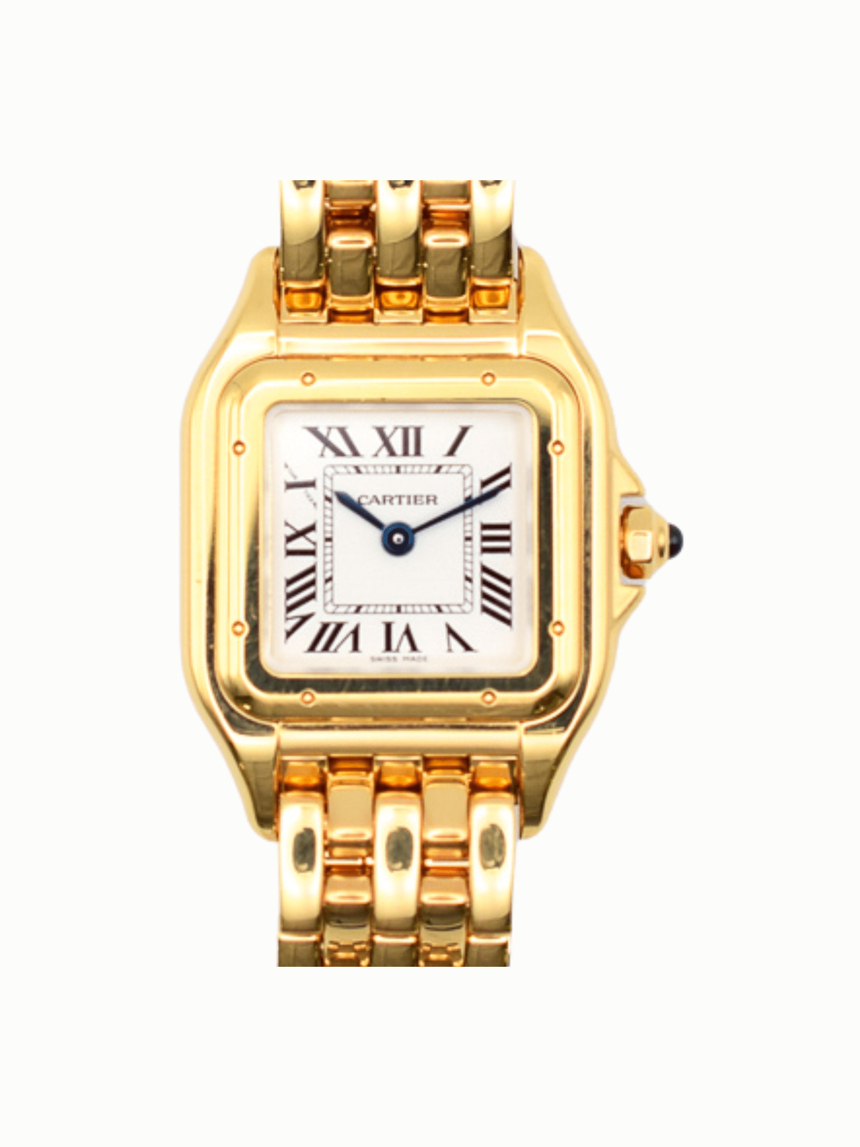 Cartier Panthere Yellow Gold White Roman Dial WGPN0008