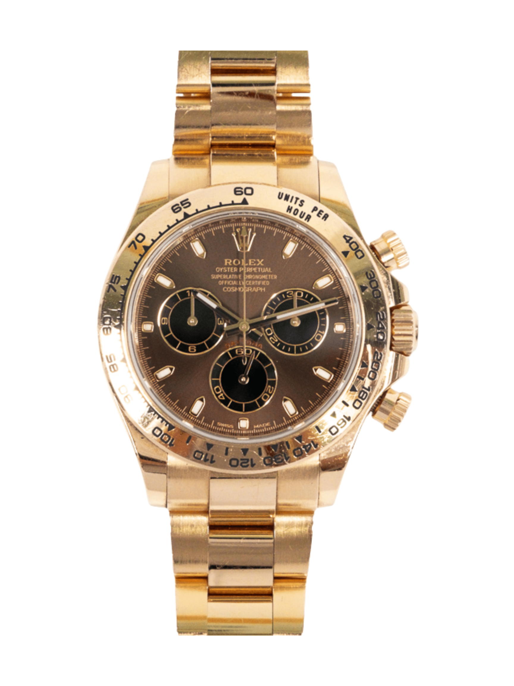 Rolex Daytona Rose Gold Chocolate Dial 116505 Bracelet