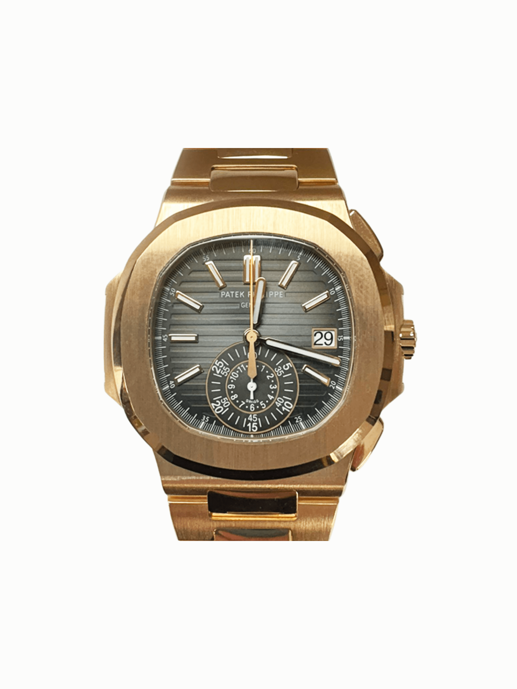 Patek Philippe Nautilus Chronograph Rose Gold Black Dial 5980/1R-001