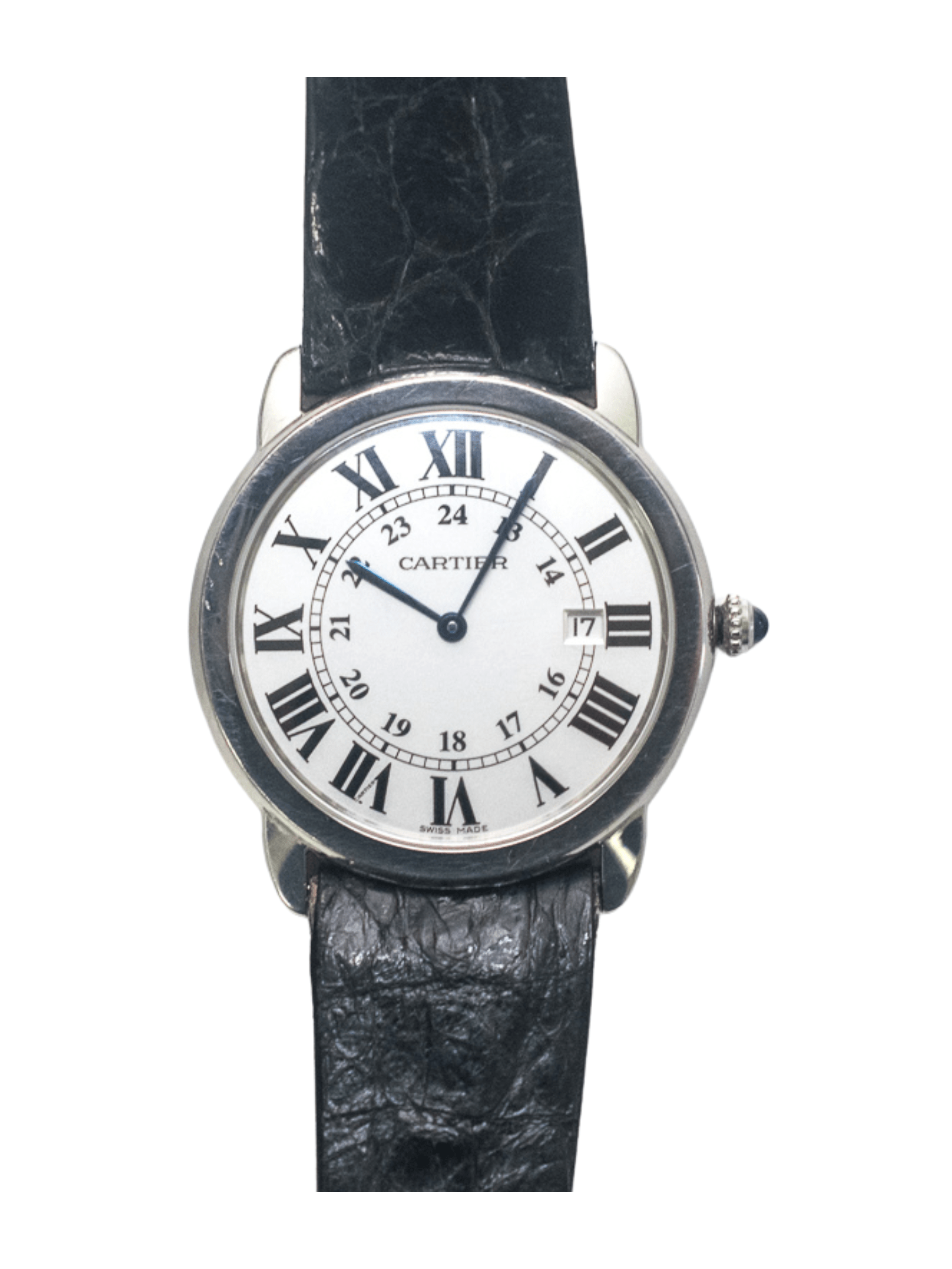 Cartier Ronde Solo de Cartier Steel Silver Roman Dial W6700255 Bracelet