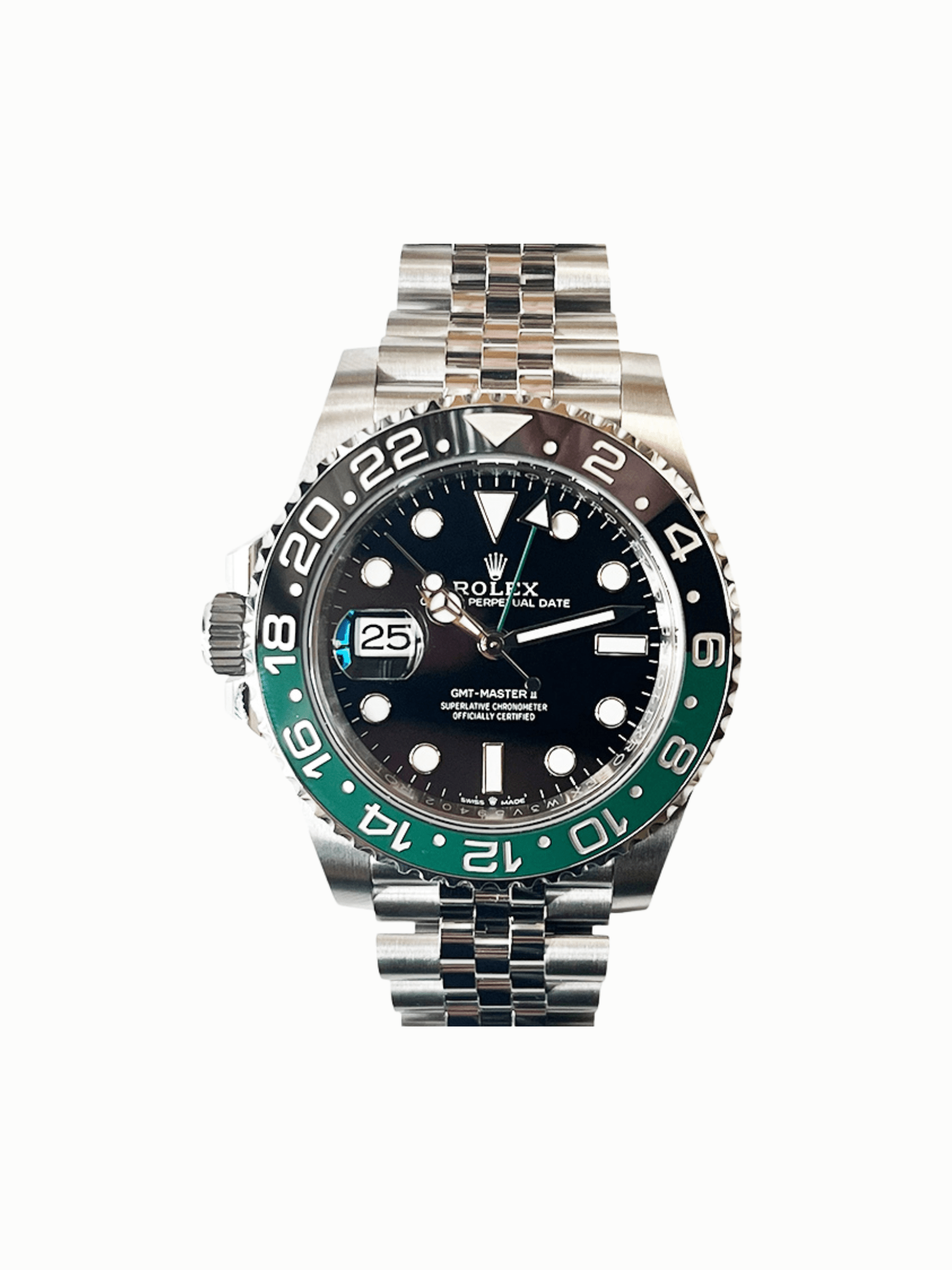 Rolex GMT-Master II "Sprite" Stainless Steel Black Dial 126720VTNR