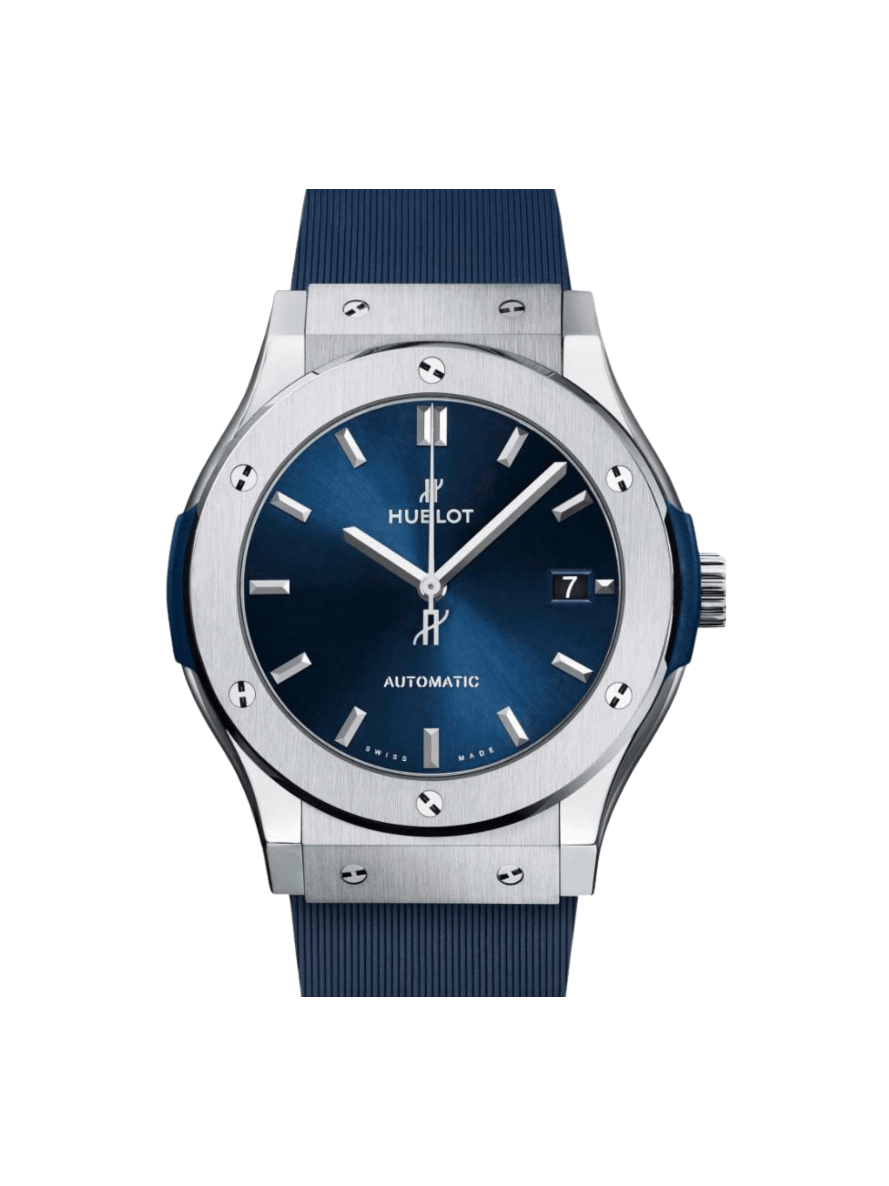 Hublot Classic Fusion Blue Titanium Blue Dial 511.NX.7170.RX Bracelet