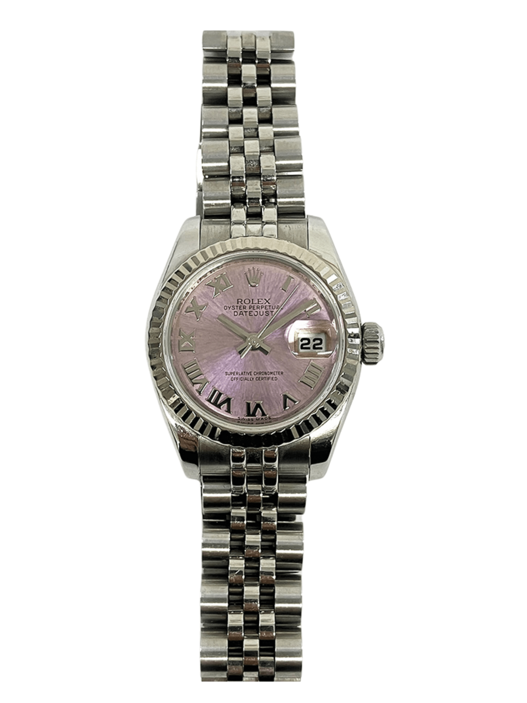 Rolex Lady-Datejust Pink Roman Dial 179174