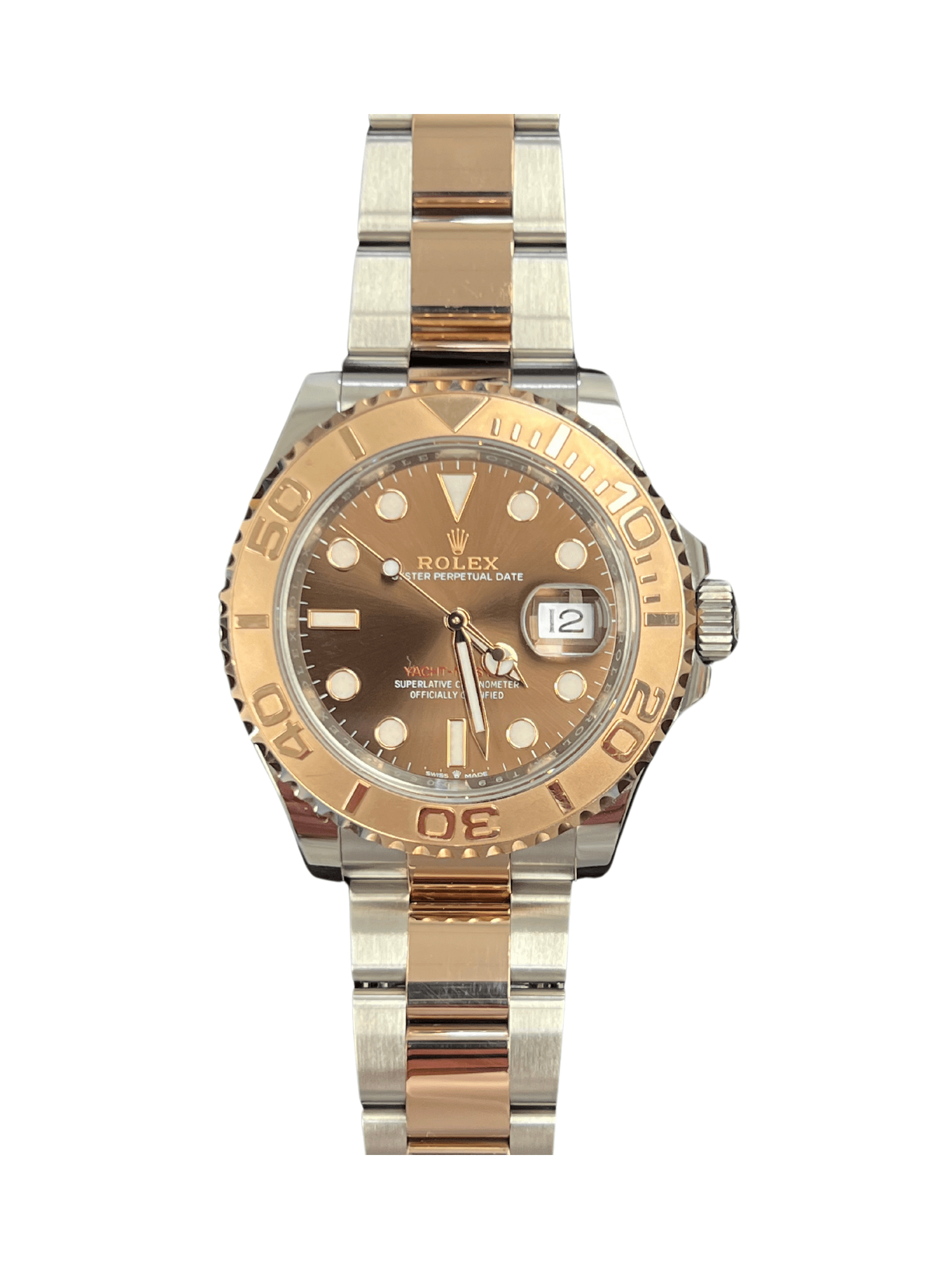 Rolex Yacht-Master 40 Stainless Steel Rose Gold Chocolate Dial 126621