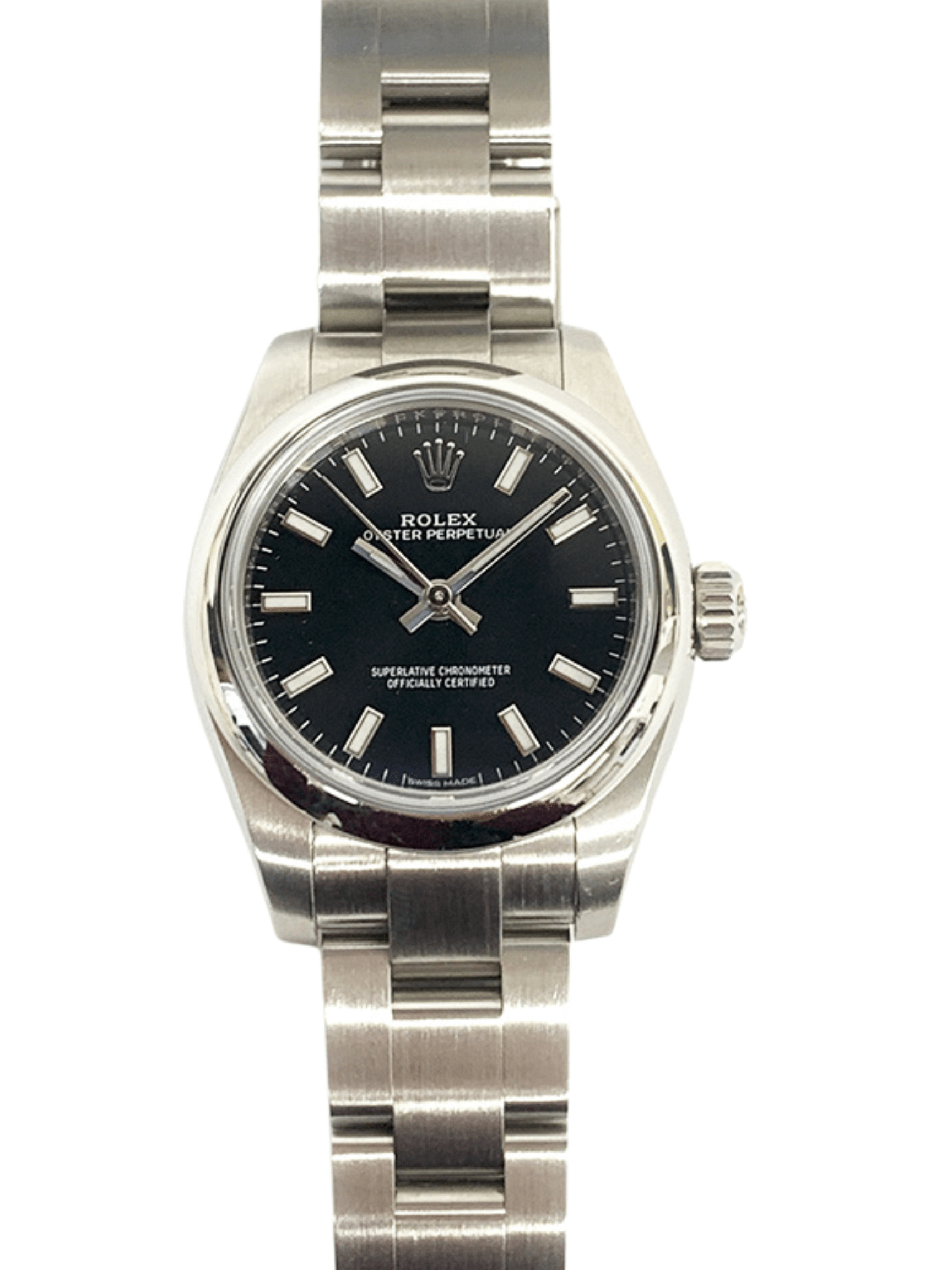 Rolex Oyster Perpetual Black Dial 176200 Bracelet