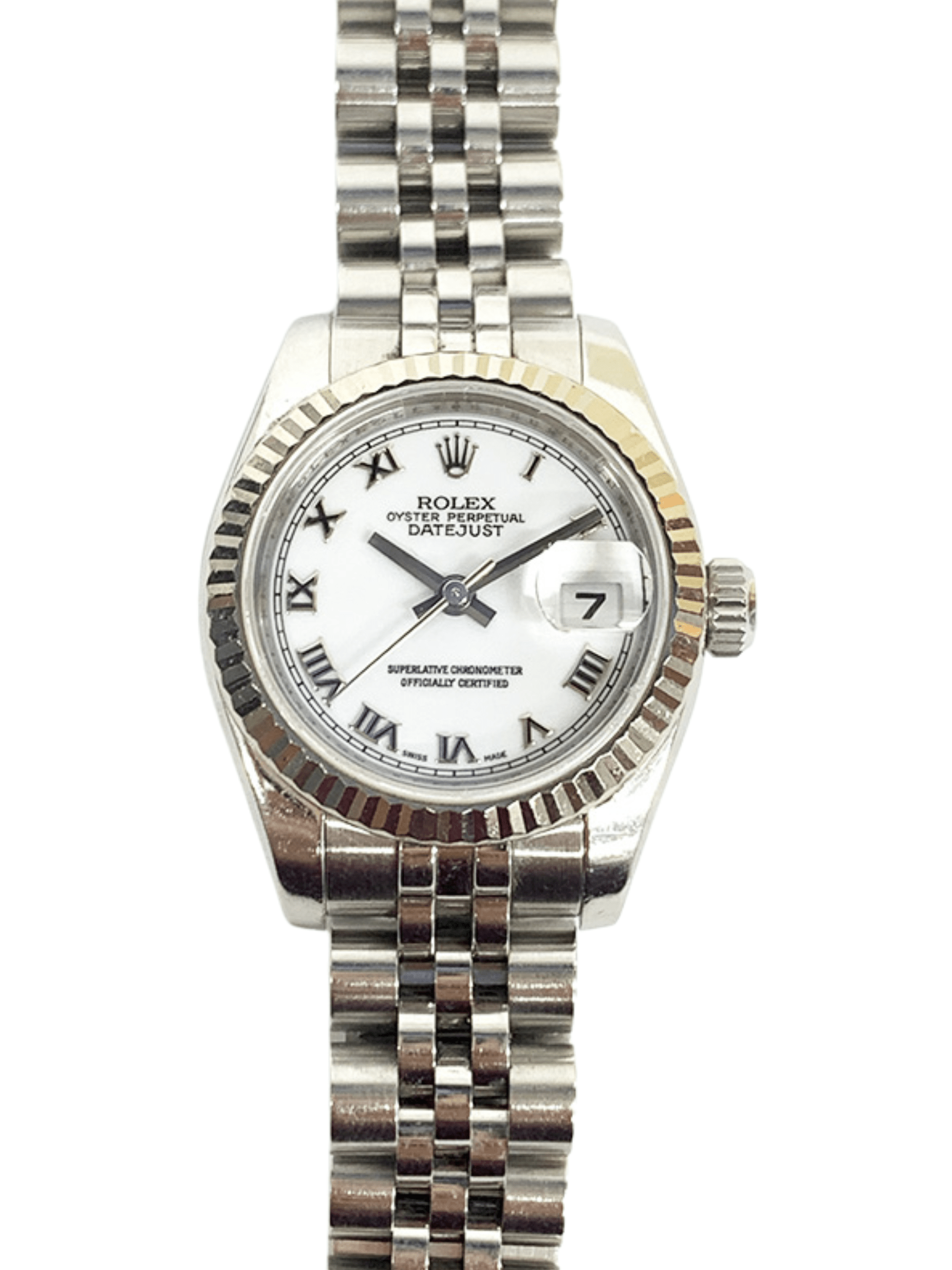 Rolex Lady-Datejust White Roman Dial 179174 Bracelet