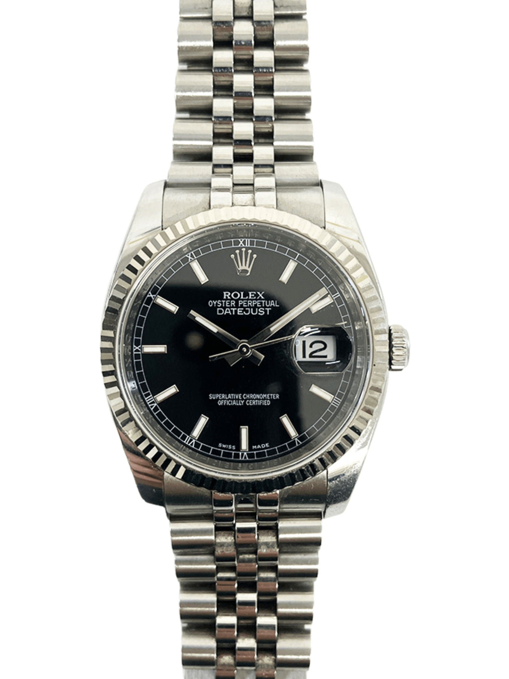 Rolex Datejust 36 Stainless Steel Black Dial 116234 Bracelet