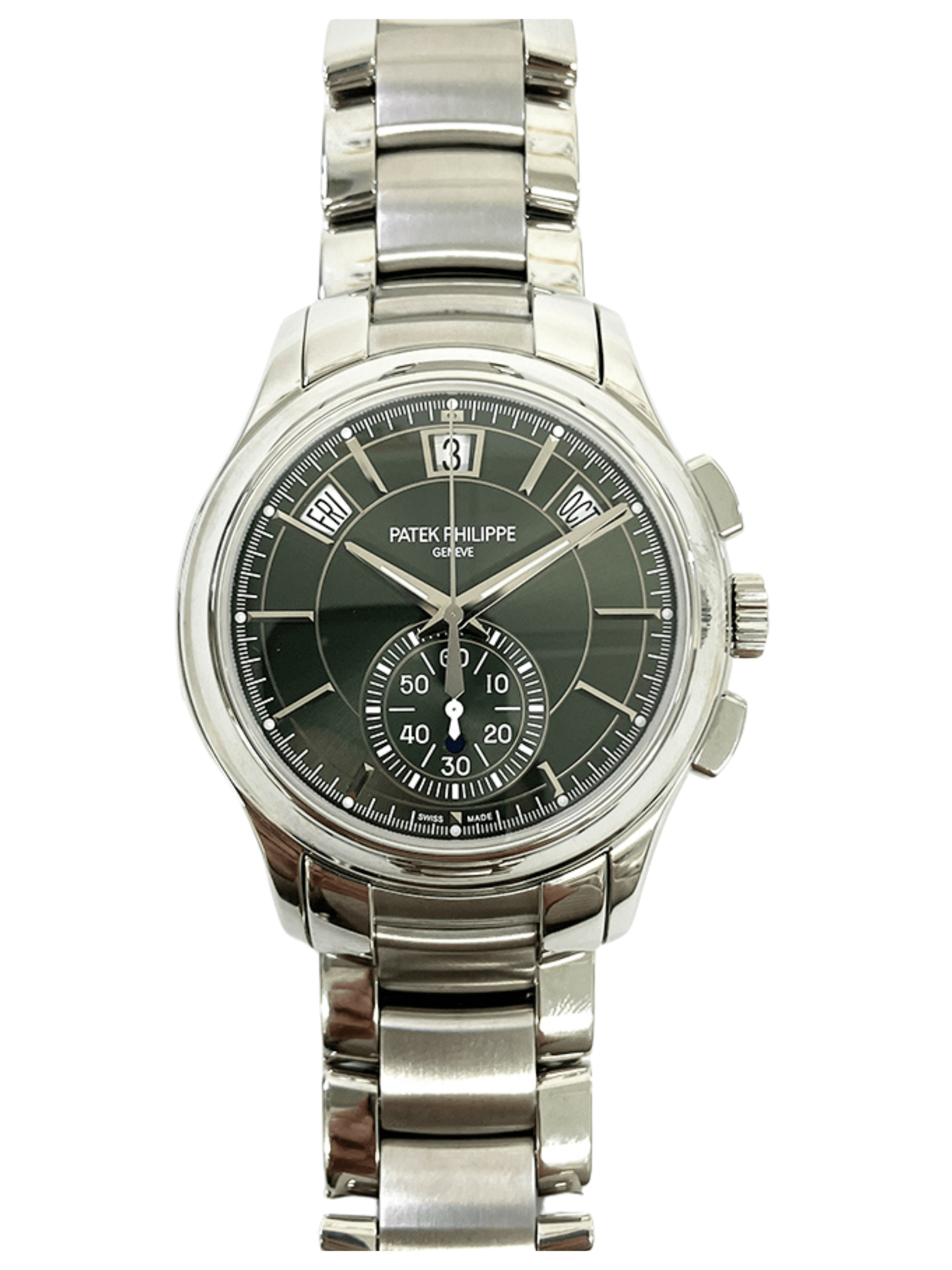Patek Philippe Annual Calendar Olive Green Dial 5905/1A-001 Bracelet