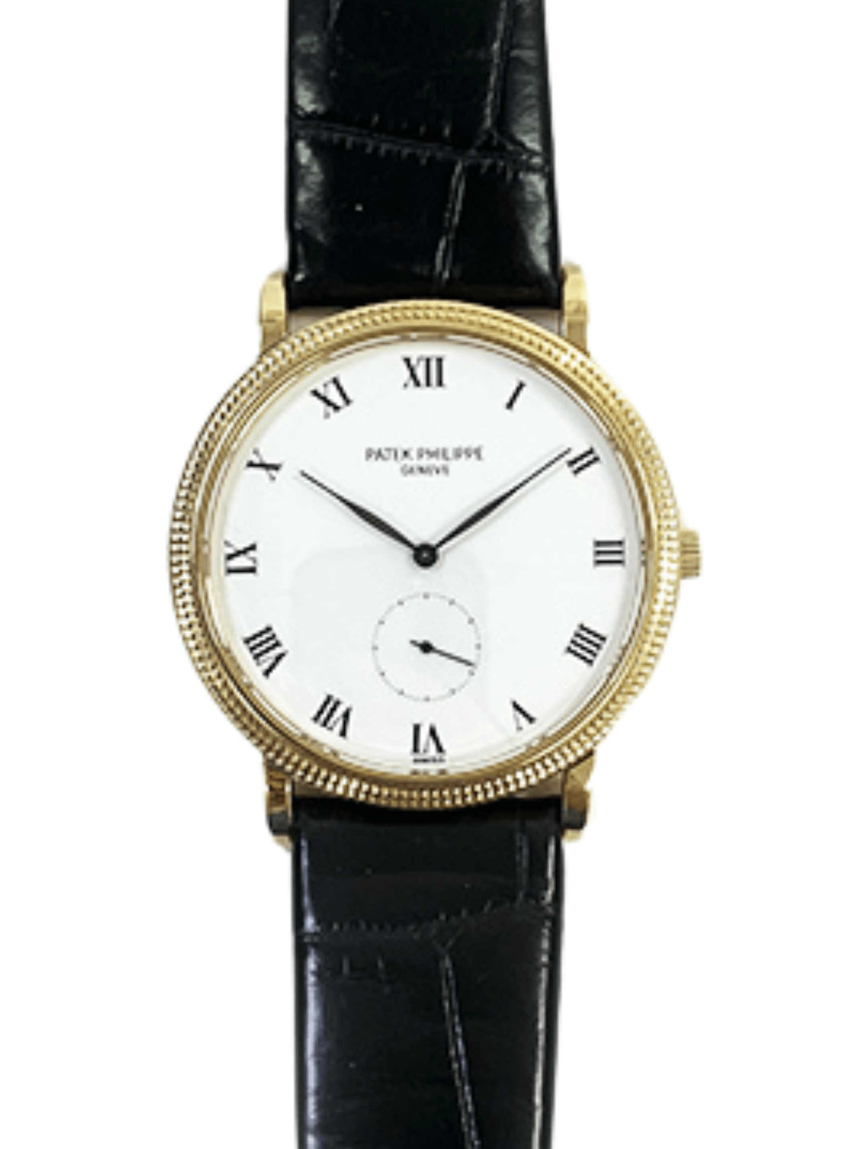 Patek Philippe Calatrava Yellow Gold White Roman Dial 3919J-001 Bracelet