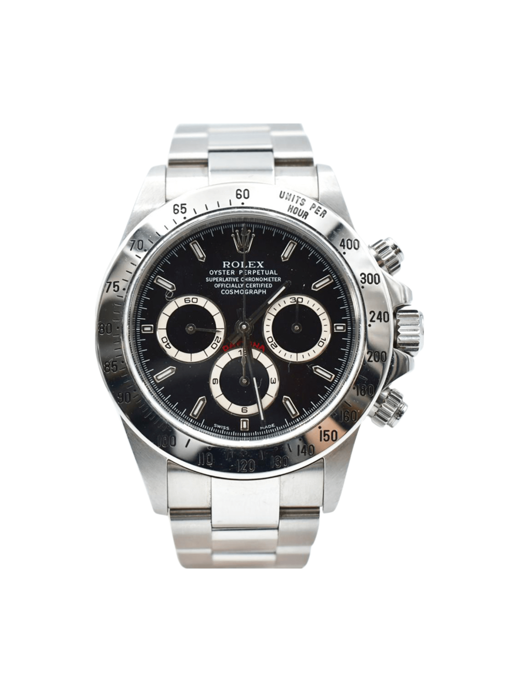 Rolex Daytona Stainless Steel Black Dial 16520 Bracelet