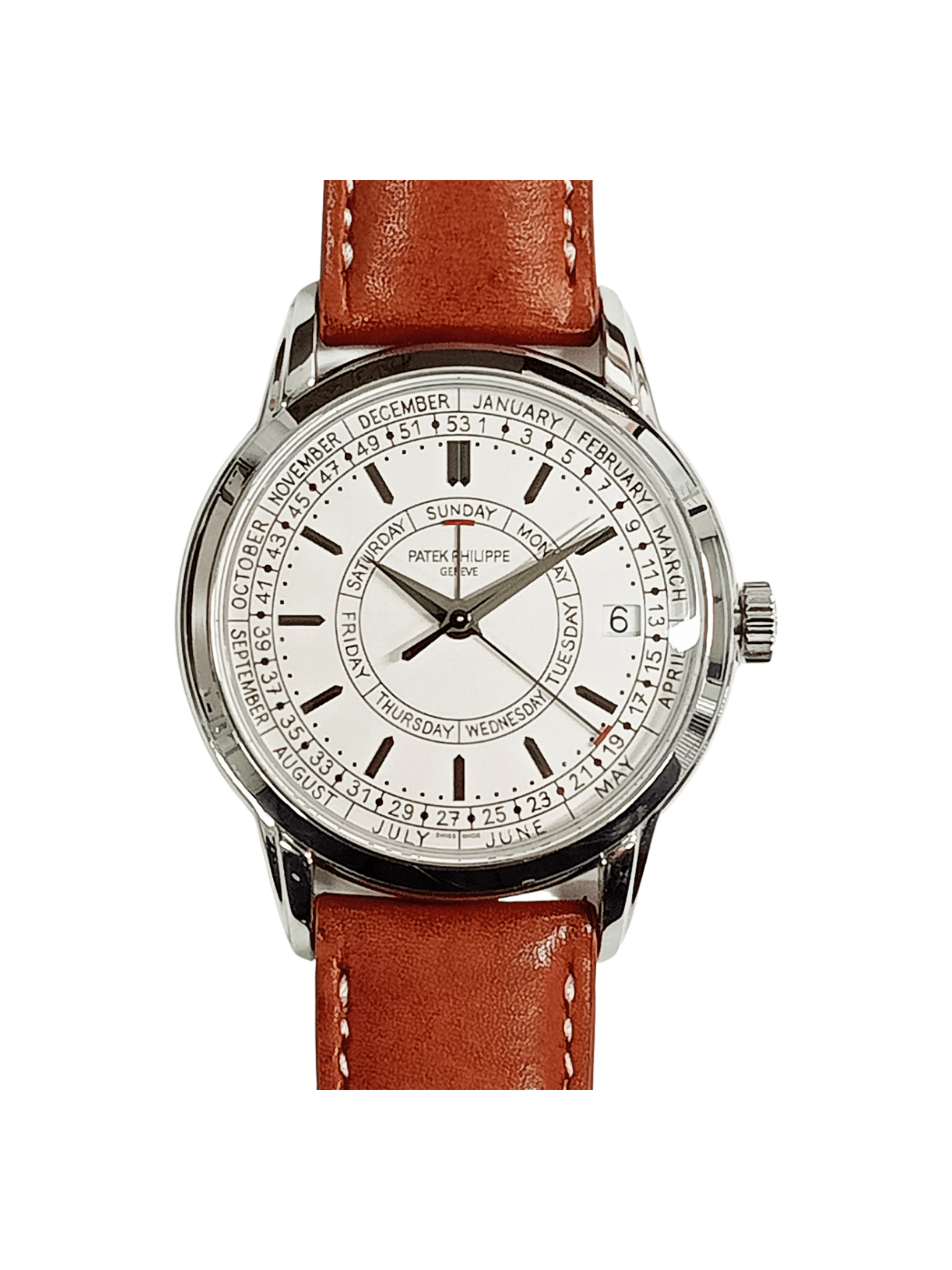 Patek Philippe Calatrava Weekly Calendar Silver Dial 5212A-001 Bracelet