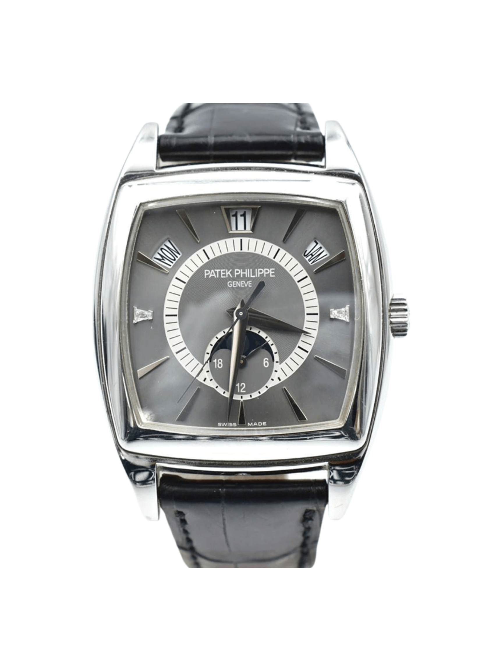 Patek Philippe Gondolo Calendario Platinum Grey Dial 5135P-001 Bracelet