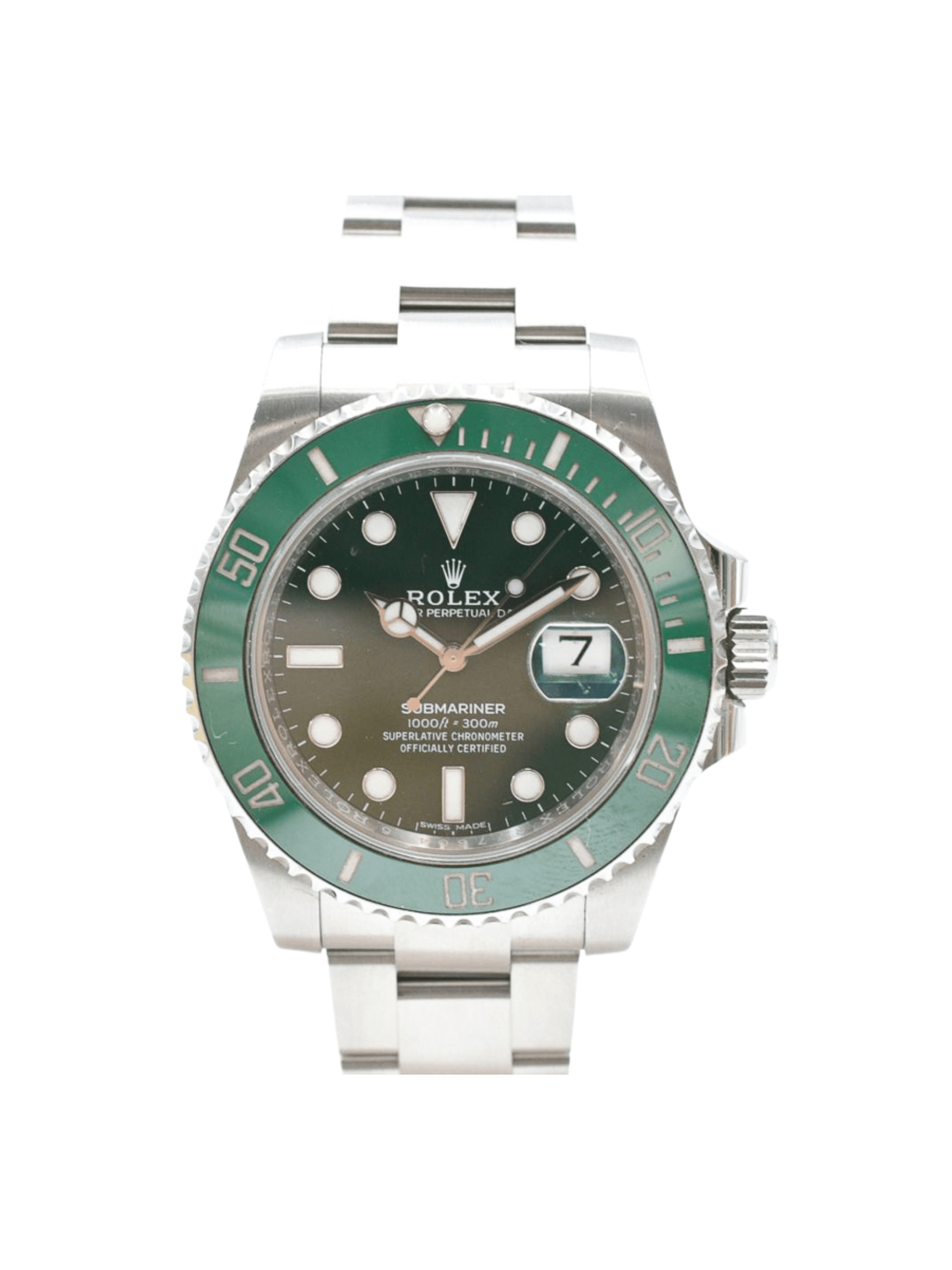 Rolex Submariner Date Steel Hulk Dial 116610LV Bracelet