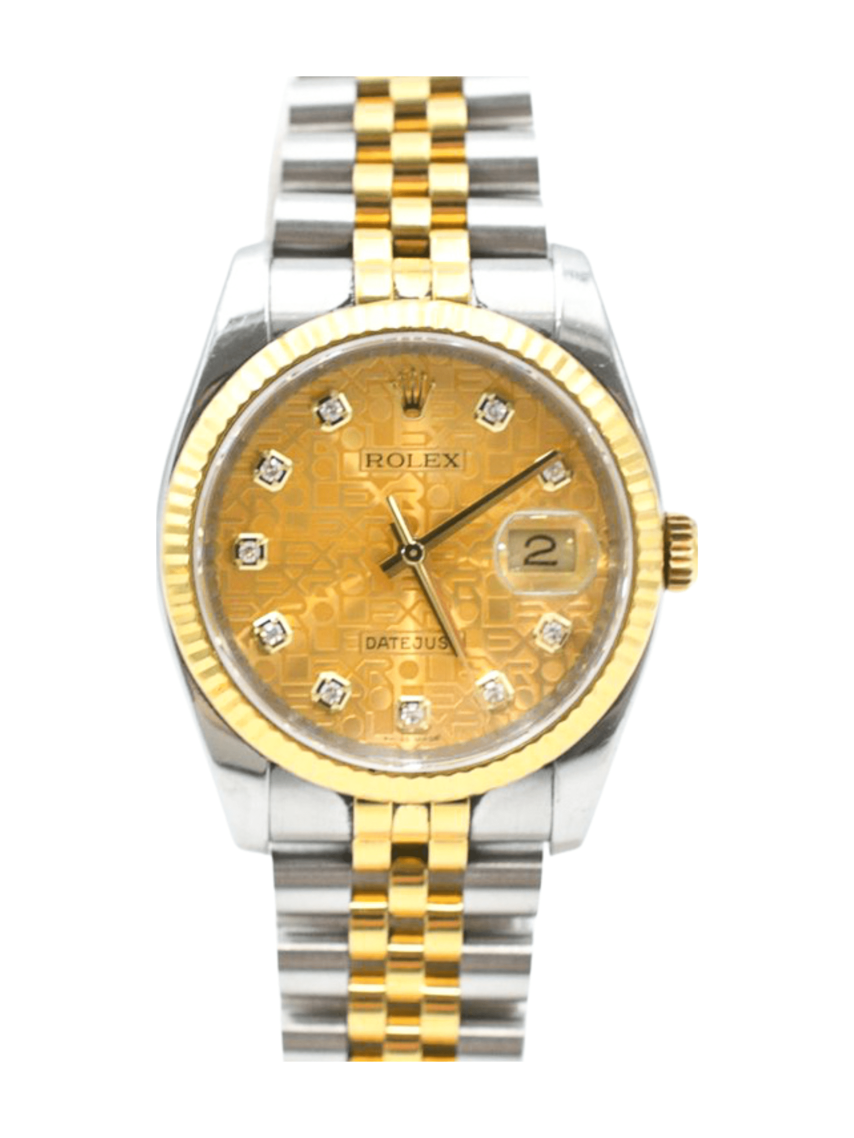 Rolex Datejust 36 Champagne Jubilee Diamond Dial 116233 Bracelet