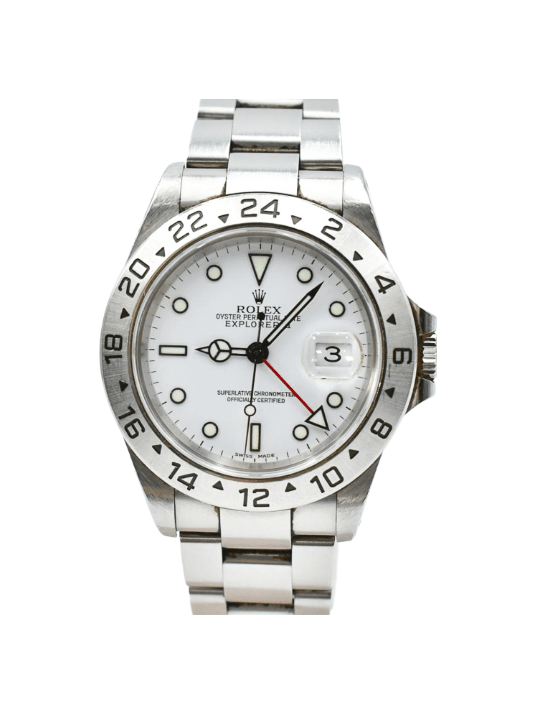 Rolex Explorer II Stainless Steel White Dial 16570 Bracelet