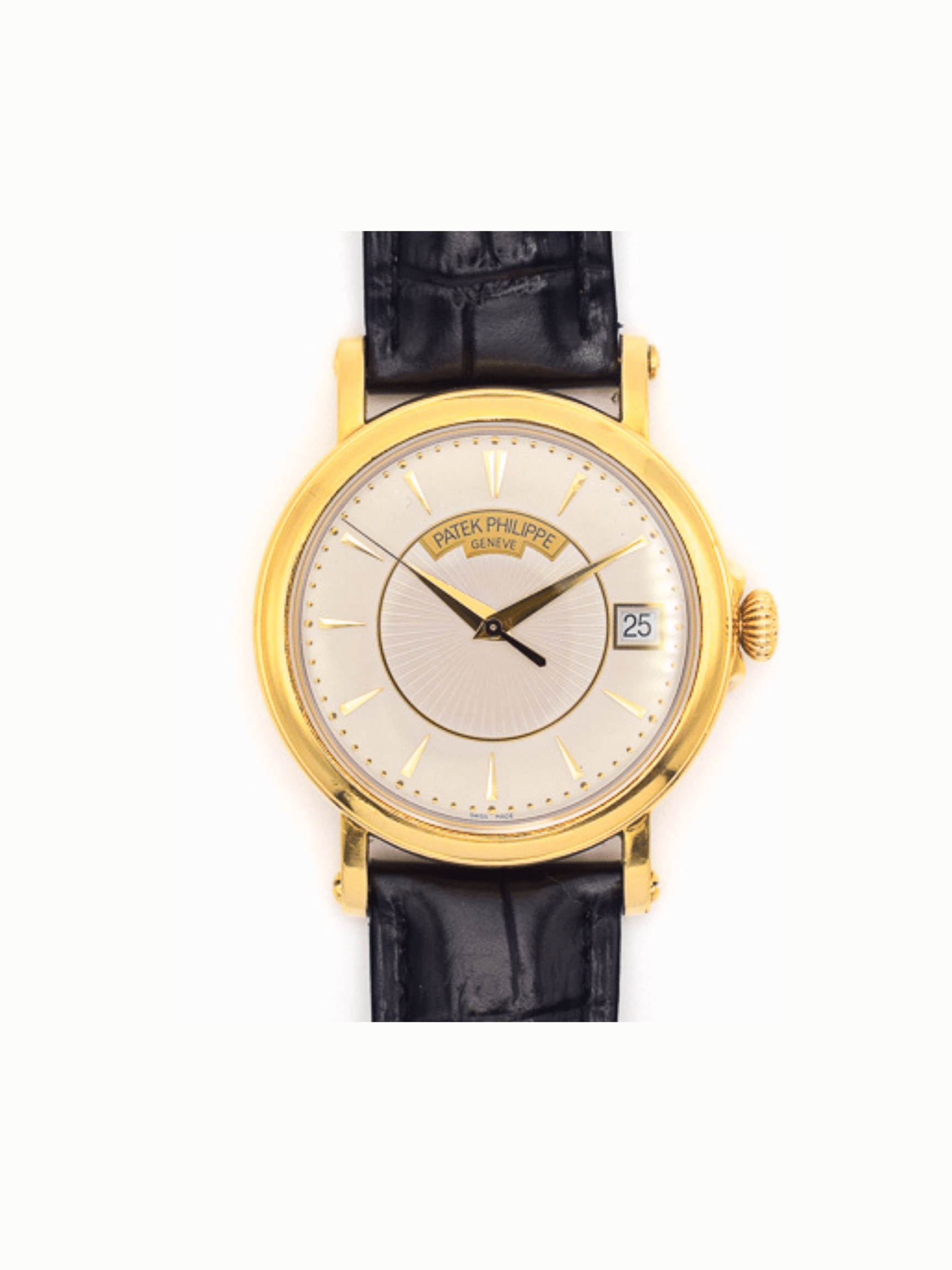 Patek Philippe Calatrava Yellow Gold Silver Stick Dial 5153J-001