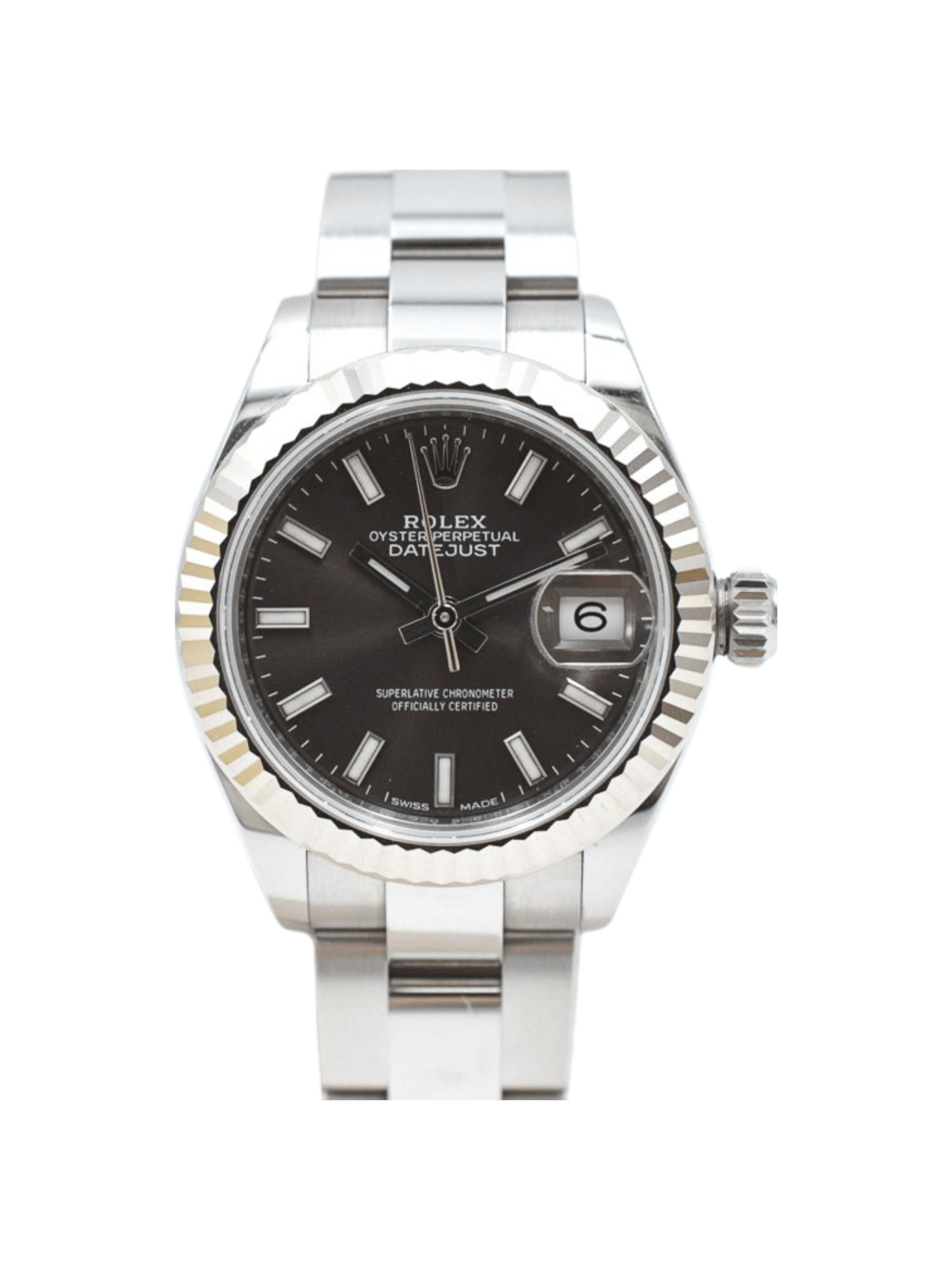 Rolex Lady-Datejust Steel Dark Grey Dial 279174 Bracelet