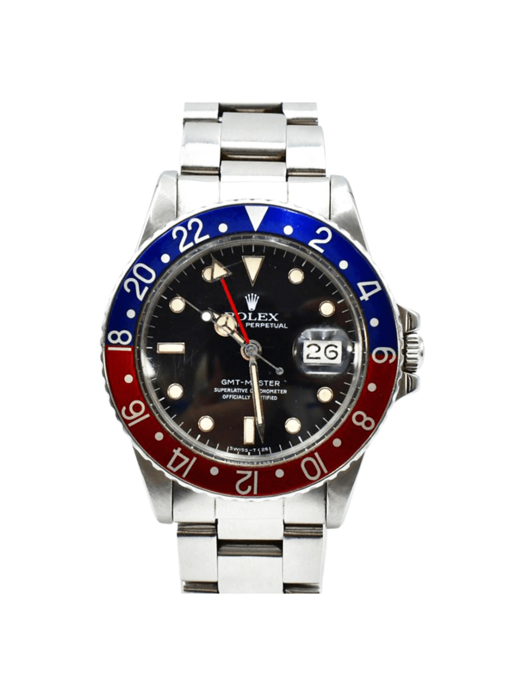 Rolex GMT-Master Stainless Steel Pepsi Dial 16750 Bracelet