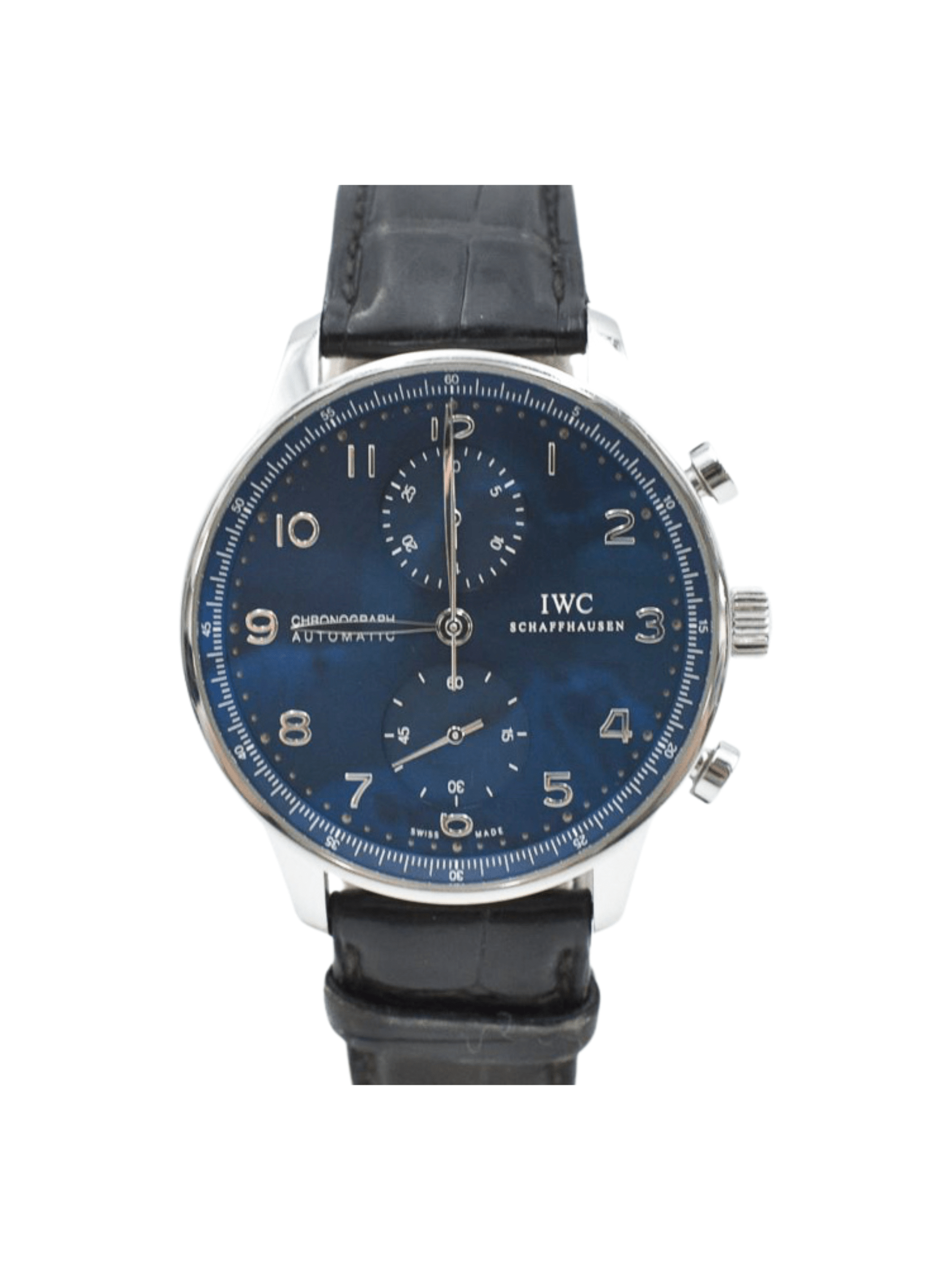 IWC Portuguese Chronograph Blue Arabic Dial IW371491 Bracelet