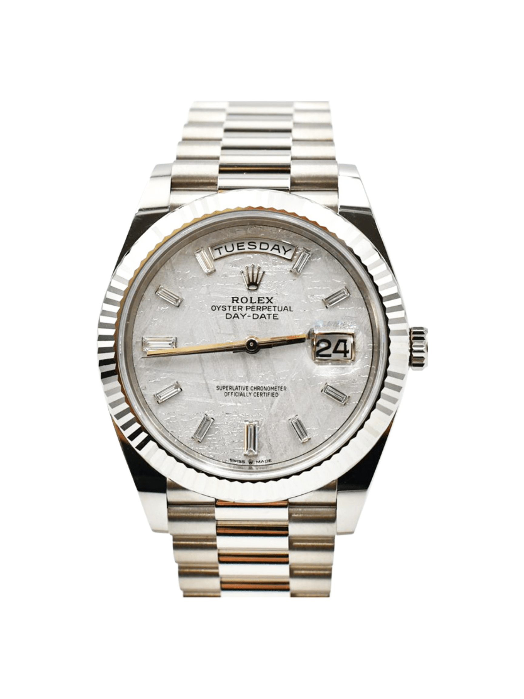 Rolex Day-Date 40 President Meteorite Diamond Dial 228239 Bracelet