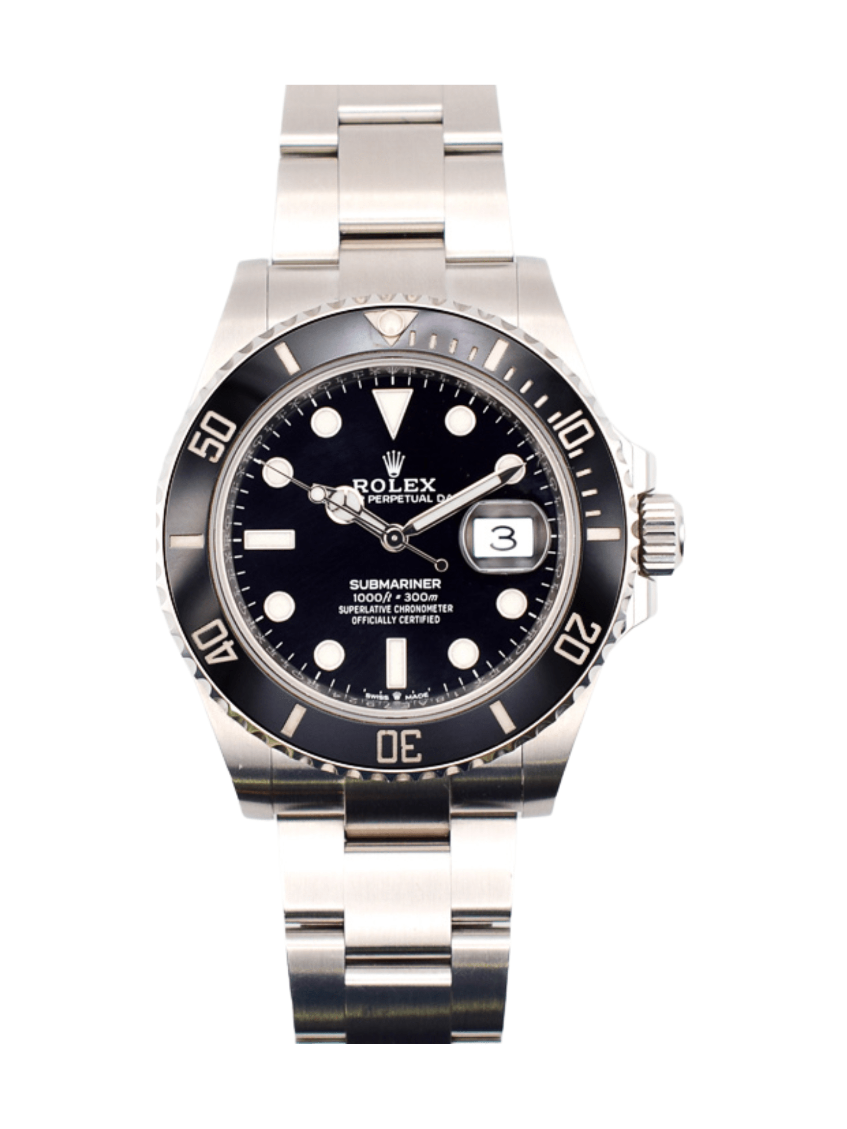 Rolex Submariner Date Stainless Steel Black Dial 126610LN Bracelet