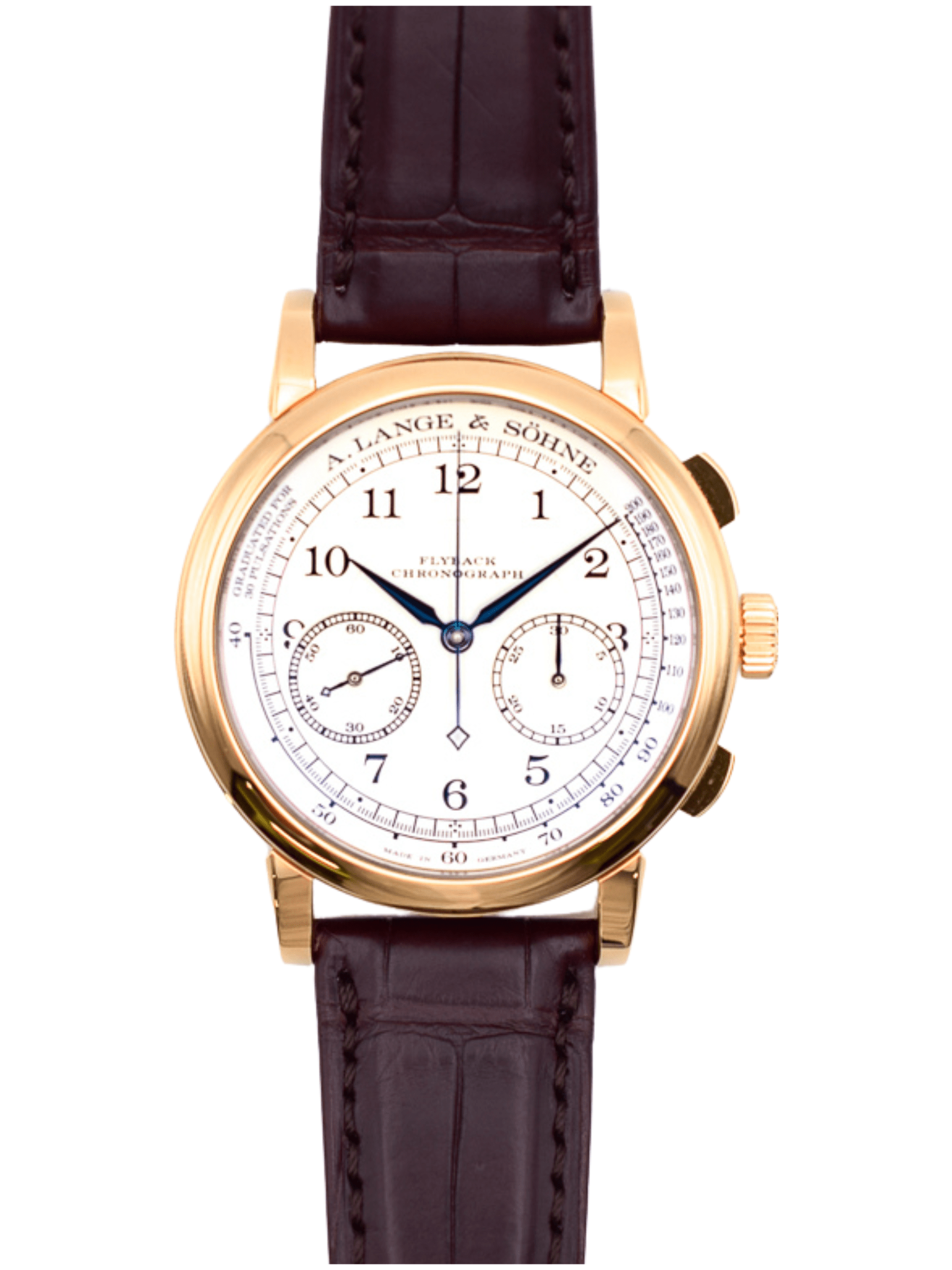 A. Lange & Söhne 1815 Chronograph White Arabic Dial 414.032 Bracelet