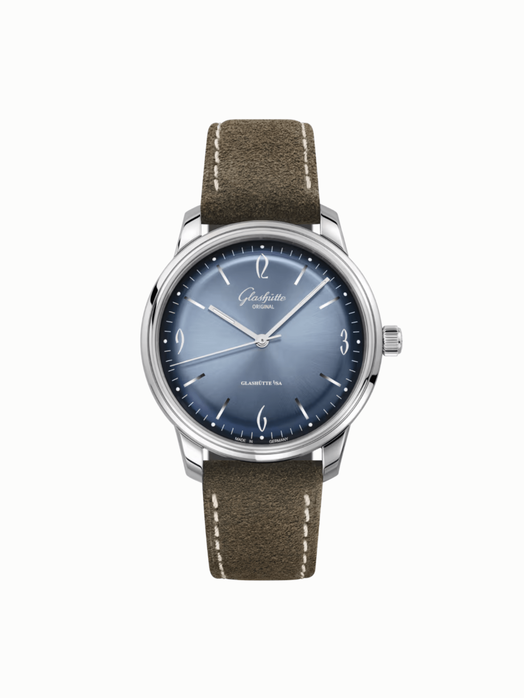 Glashütte Original Sixties Stainless Steel Blue Stick Dial 13952140204