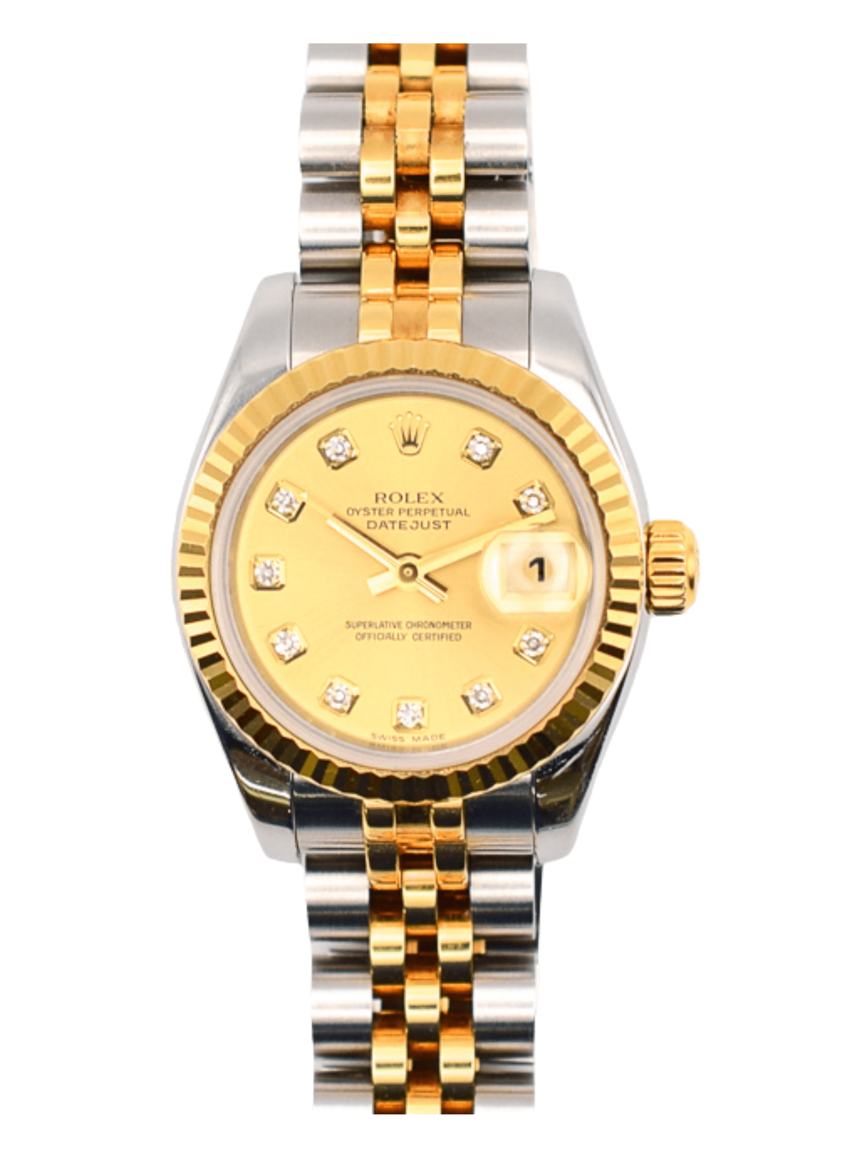 Rolex Lady-Datejust Champagne Diamond Dial 179173 Bracelet