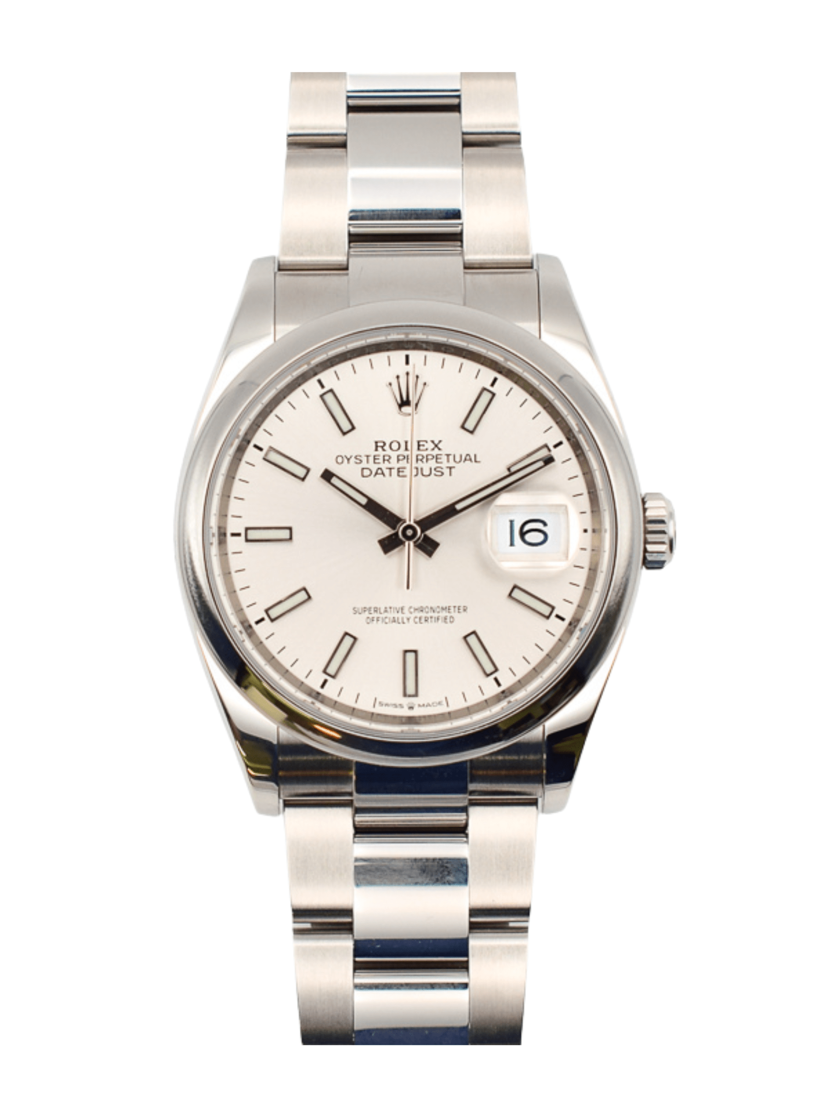 Rolex Datejust 36 Stainless Steel Silver Dial 126200 Bracelet