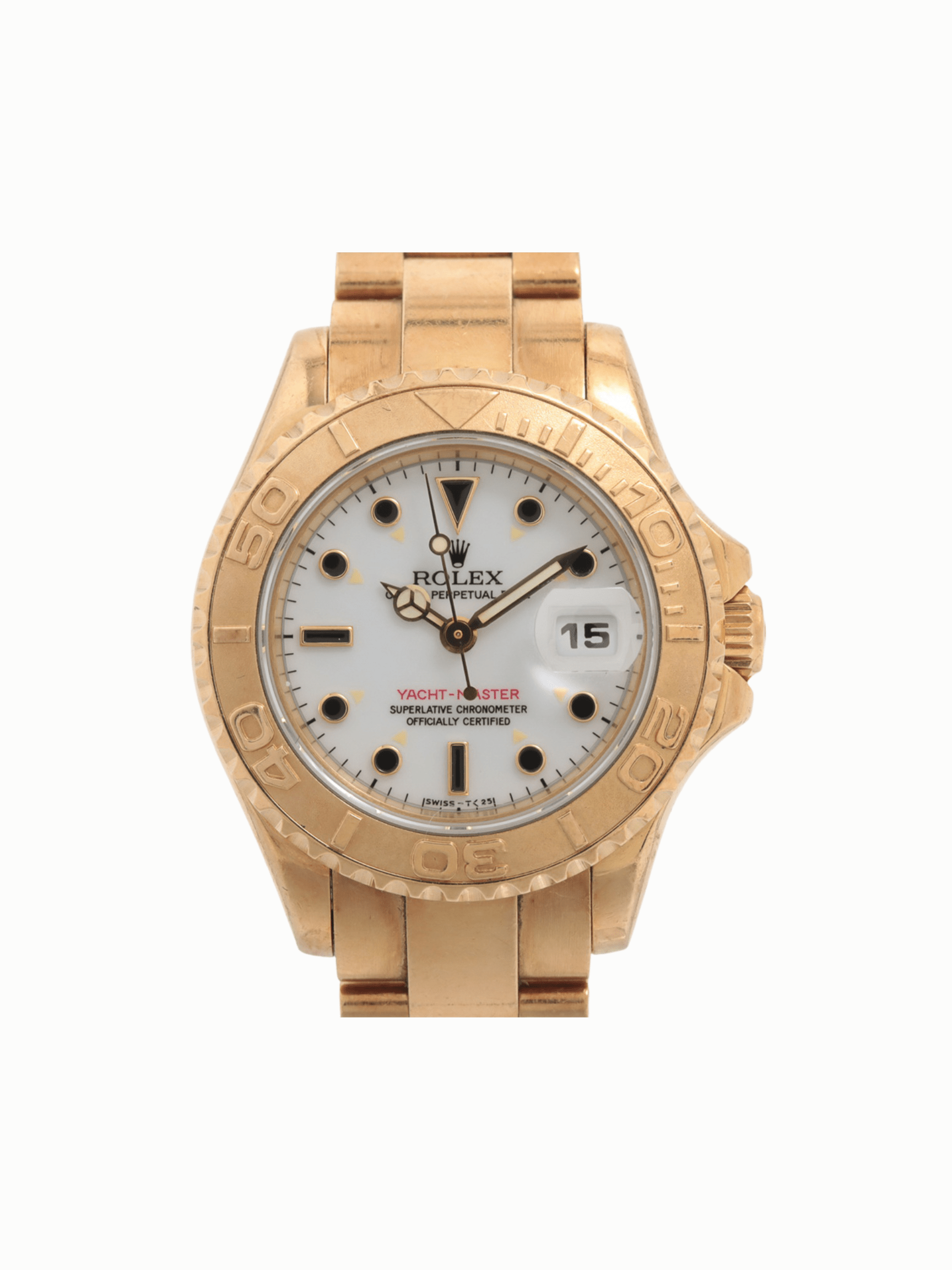 Rolex Yacht-Master Yellow Gold White Dial 69628