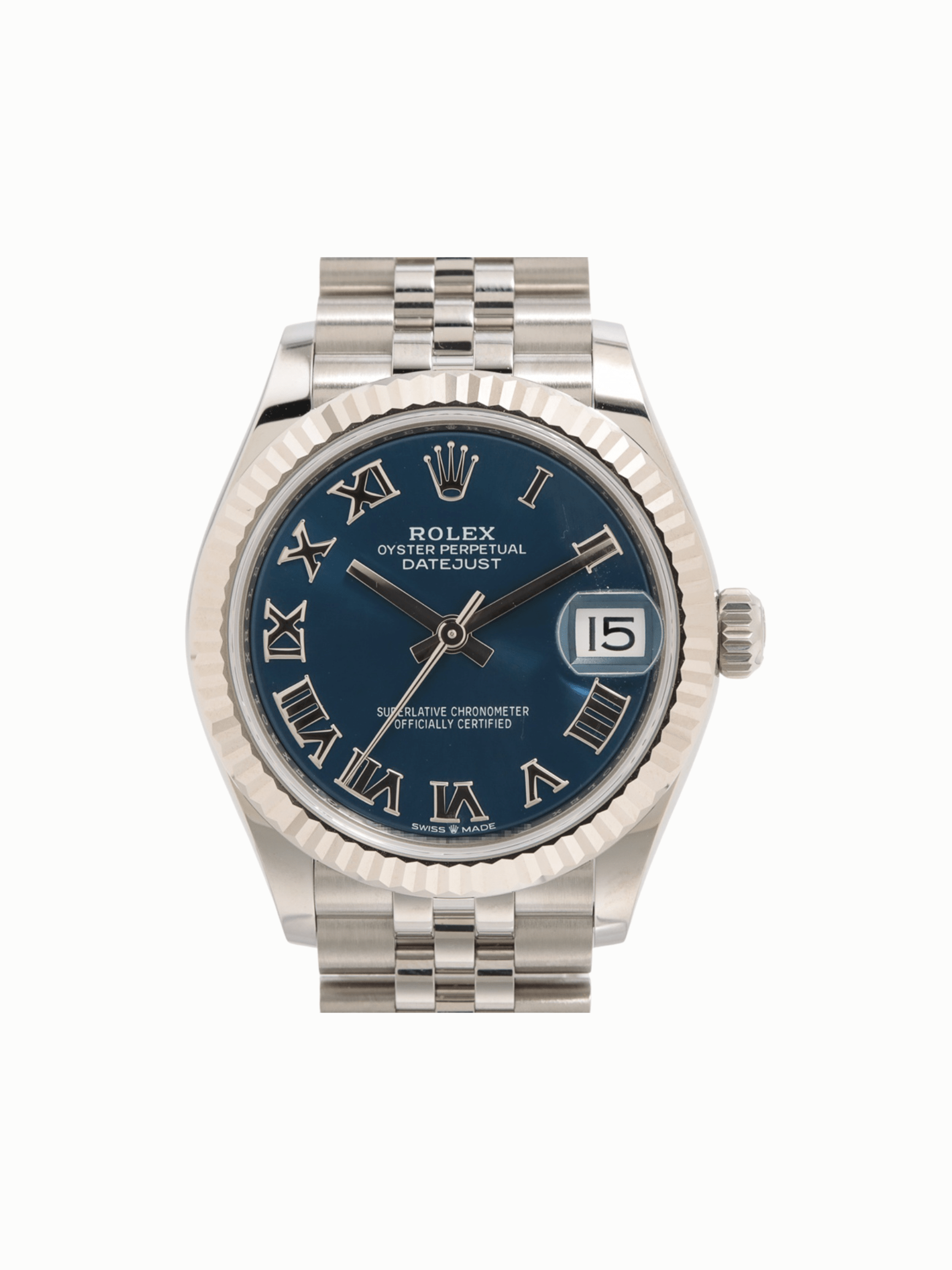Rolex Datejust 31 White Gold and Steel Blue Roman Dial 278274