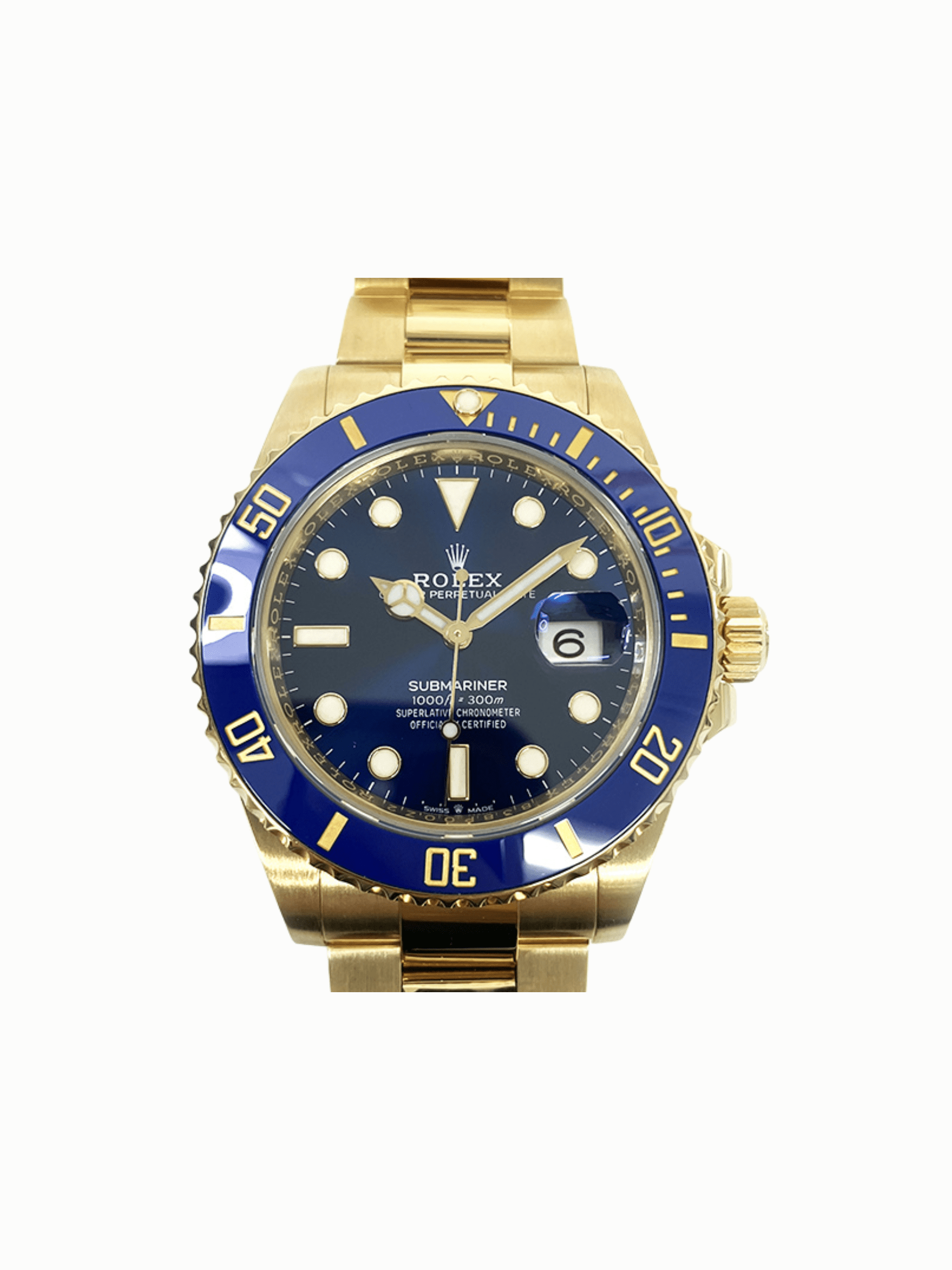 Rolex Submariner Date Yellow Gold Blue Dial 126618LB
